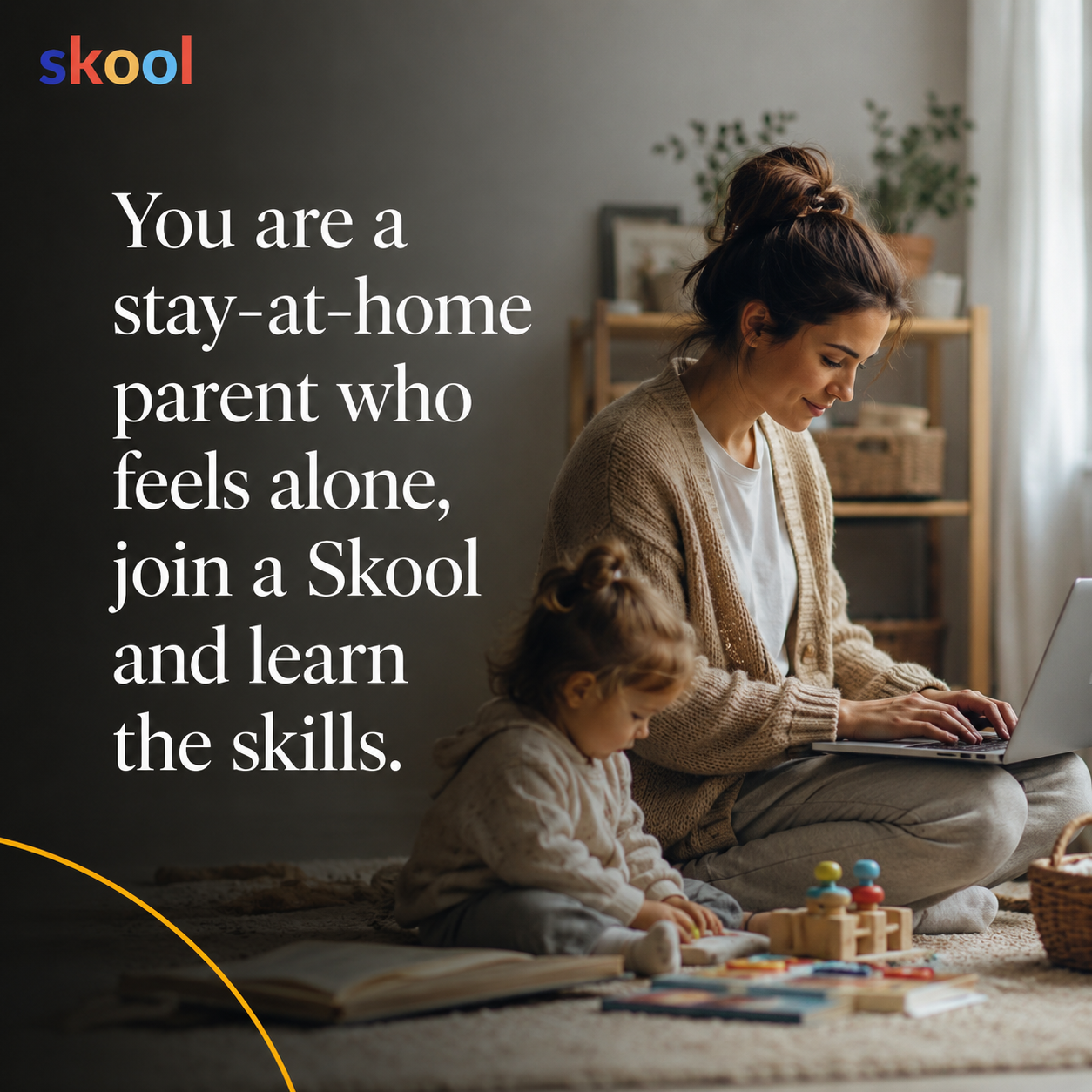 Skool Facebook ad