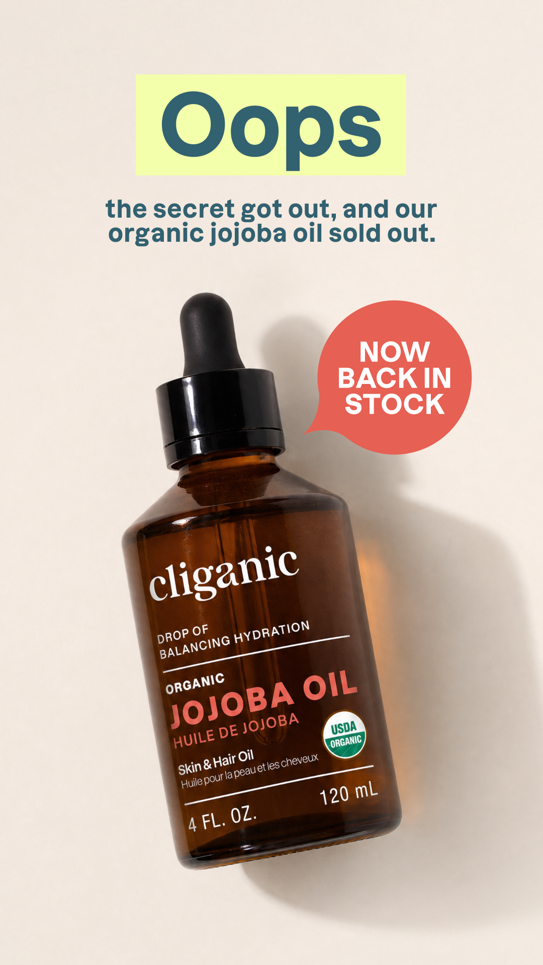 Cliganic Facebook ad