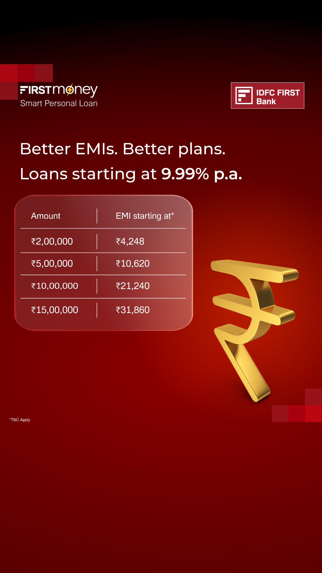 IDFC FIRST Bank Facebook ad