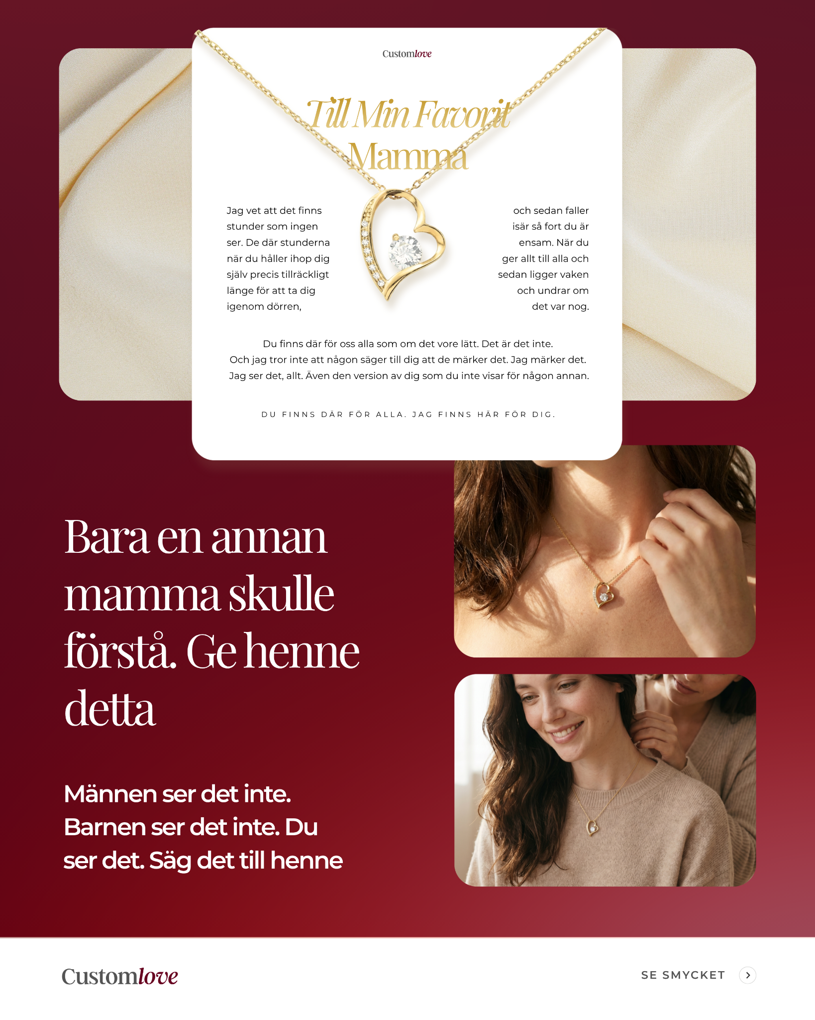 Customlove Facebook ad