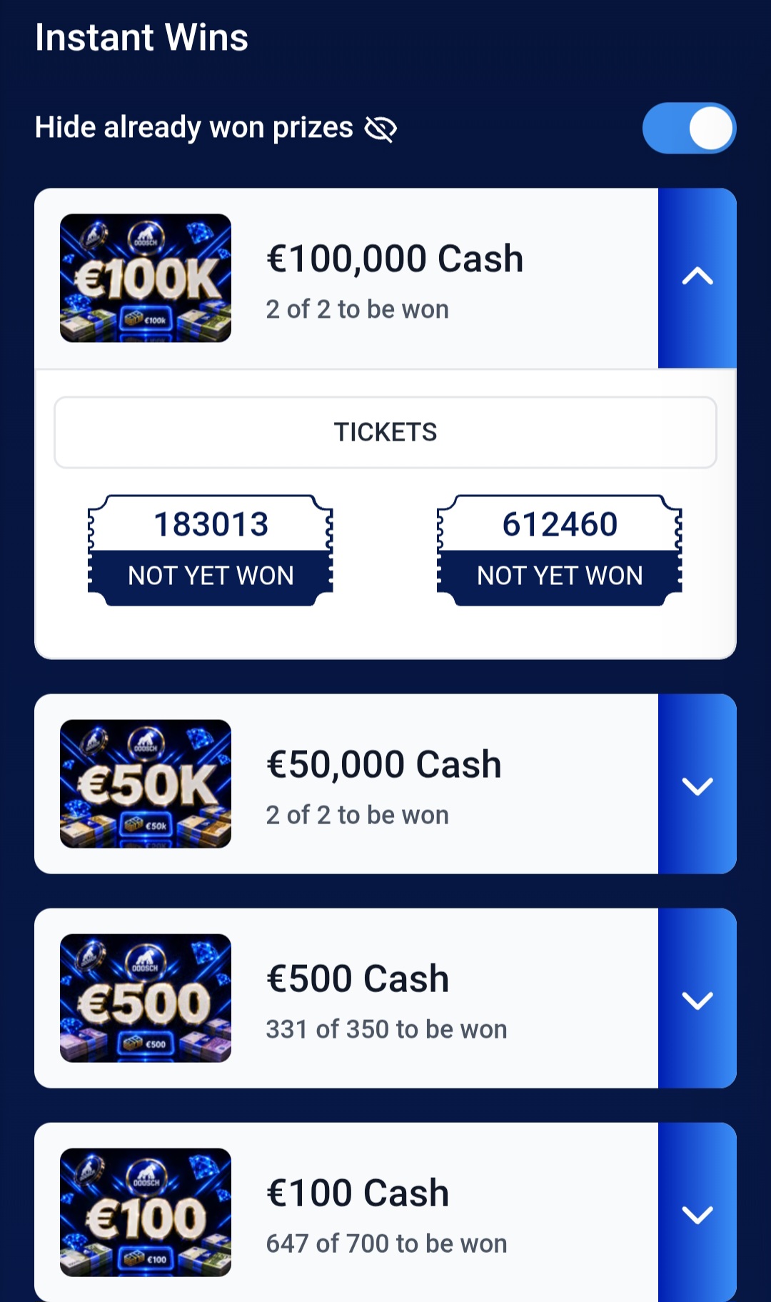 Ooosch Giveaways Facebook ad