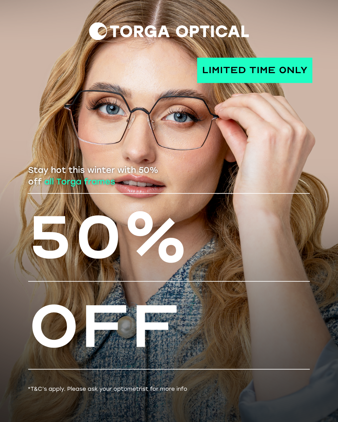 Torga Optical Facebook ad