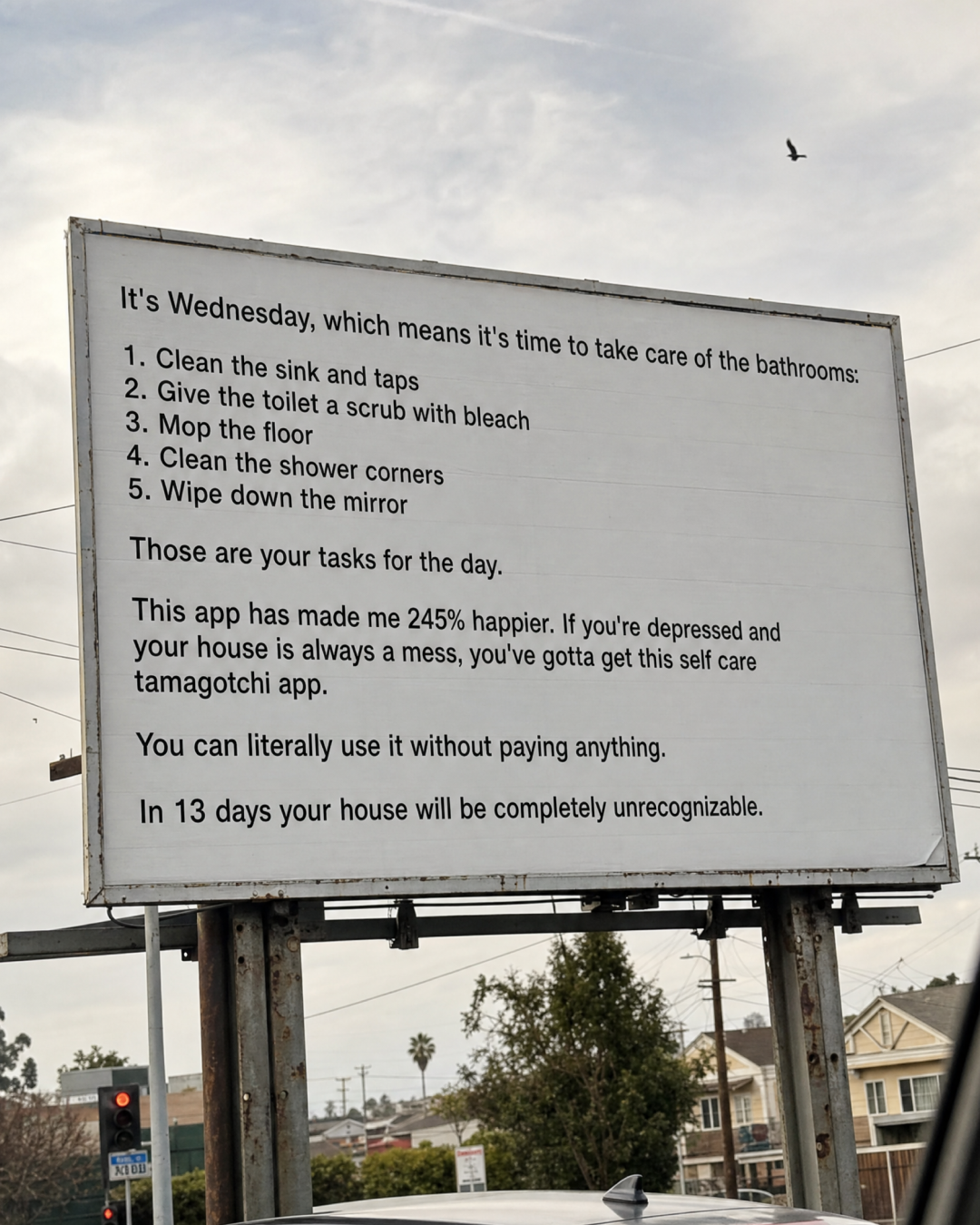 Finch Facebook ad