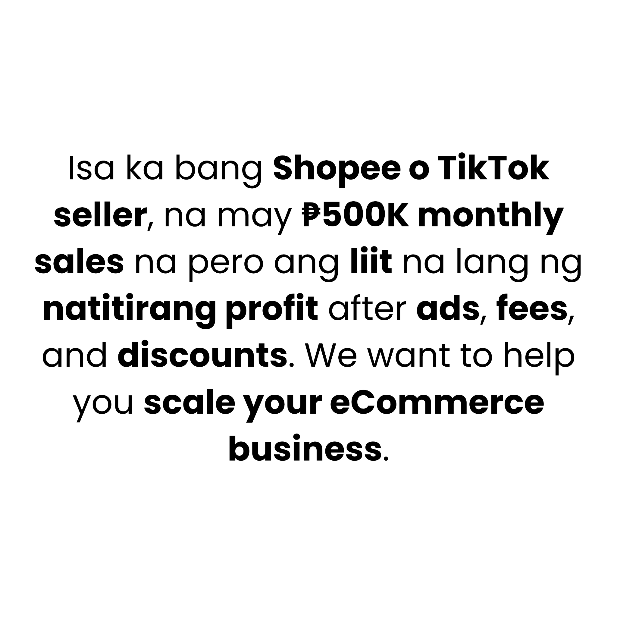 ECOM Accelerator Facebook ad