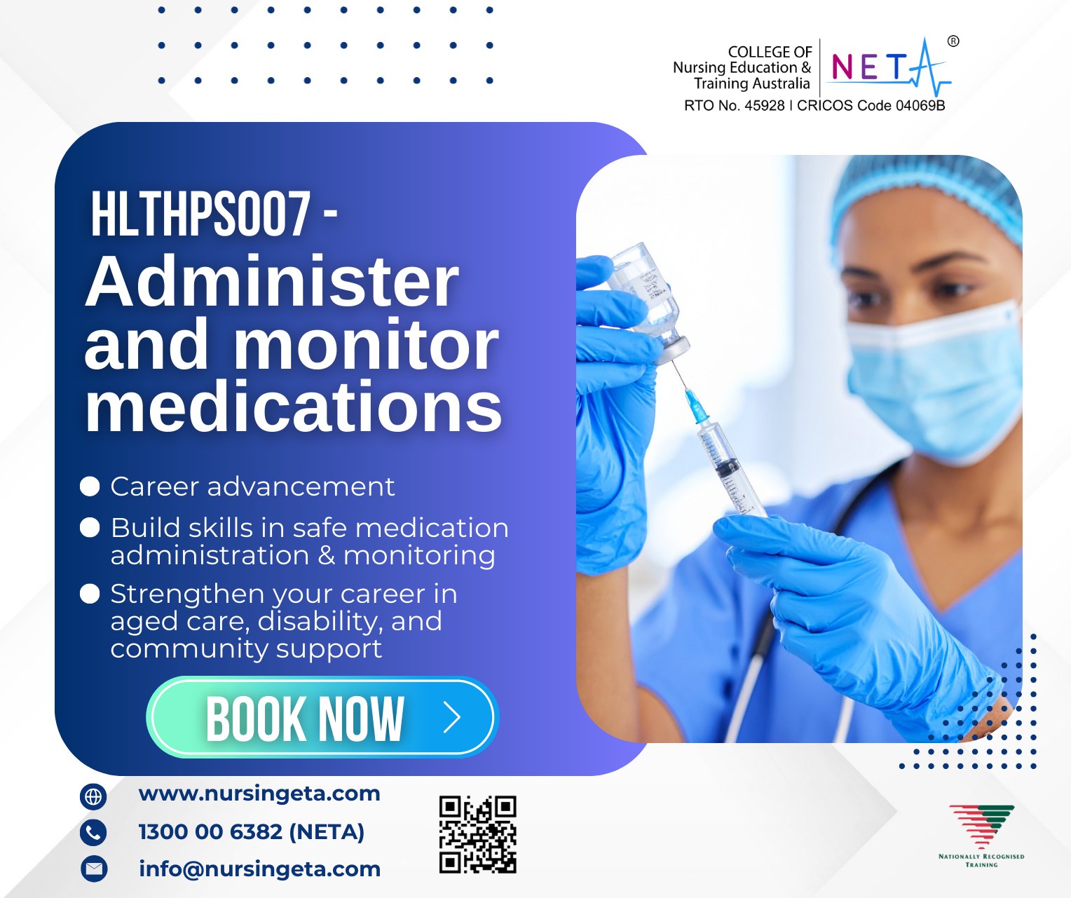 College of Nursing Education & Training Australia RTO 45928 Facebook ad