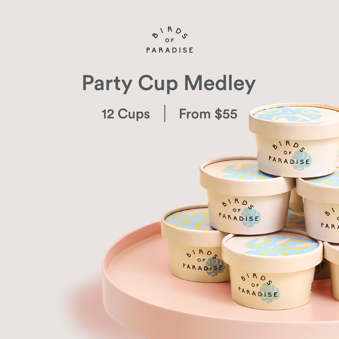 Birds of Paradise Gelato Boutique Facebook ad: Pick & Mix Your Favourite Flavors