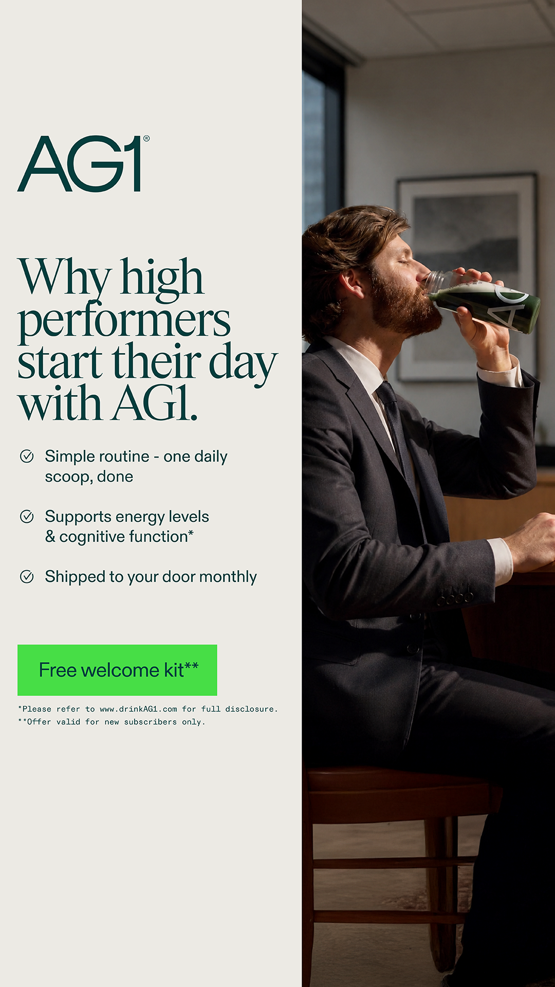 AG1 by Athletic Greens Facebook ad