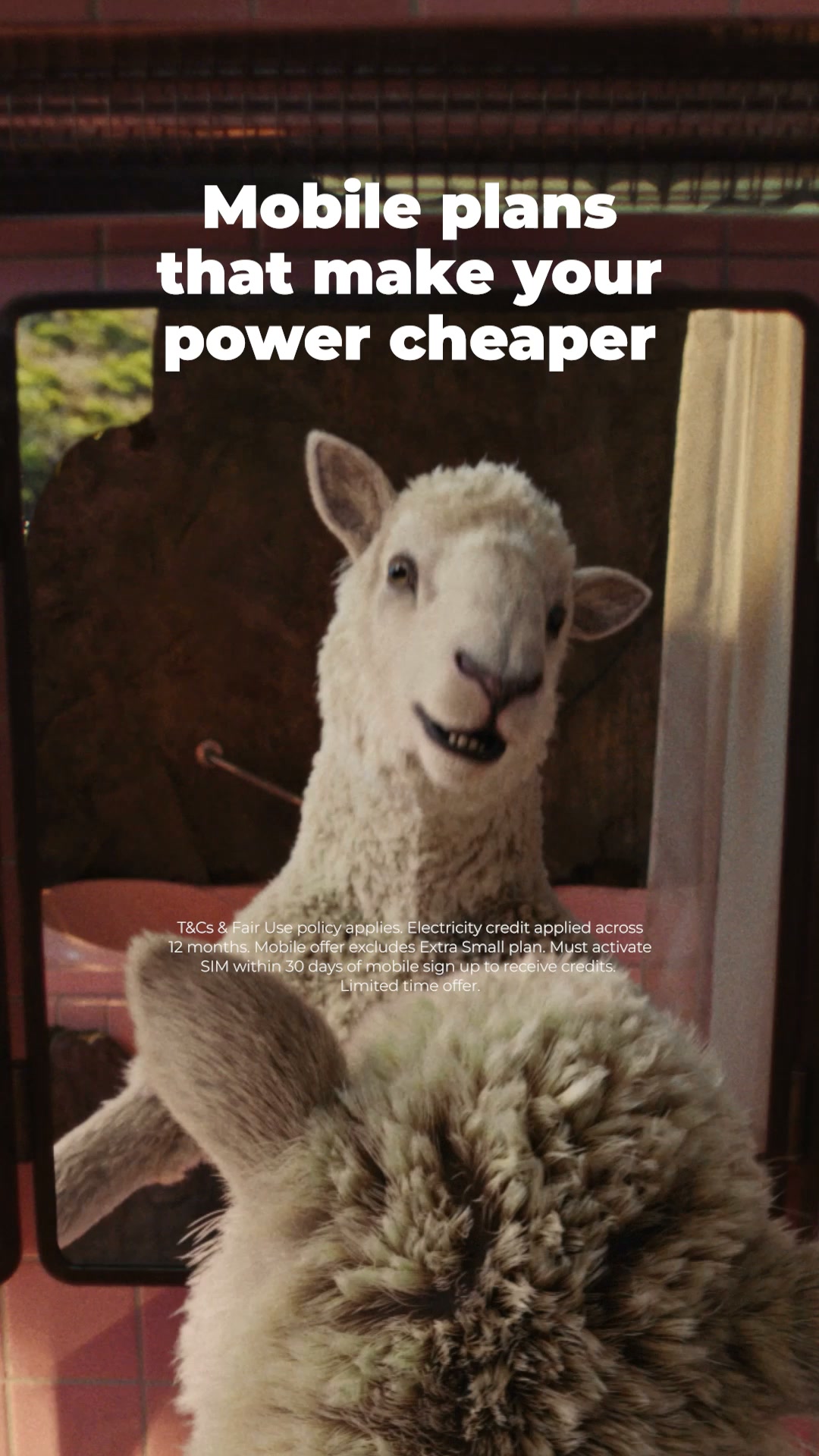 Contact Energy Facebook ad: Mobile plans that make your power cheaper