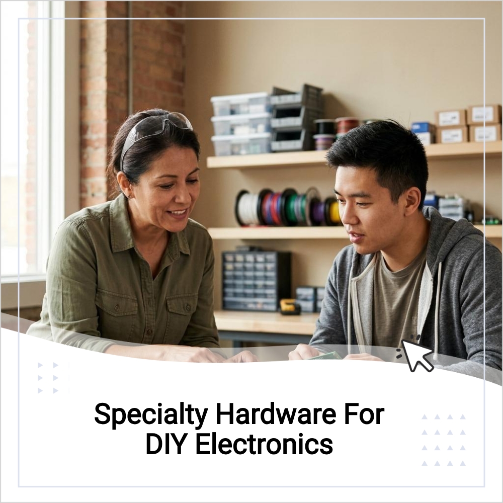 Swift Discoveries Diary Facebook ad: Specialty Hardware For Diy Electronics.