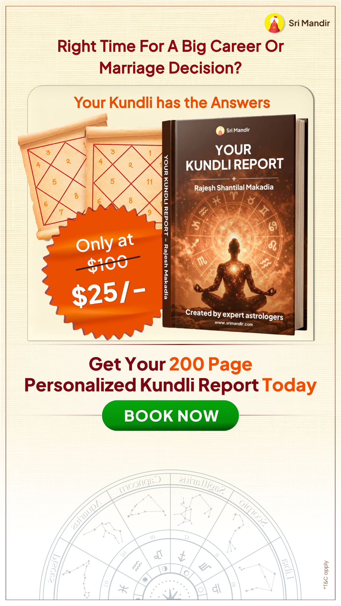Kundli Guide by Sri Mandir Facebook ad