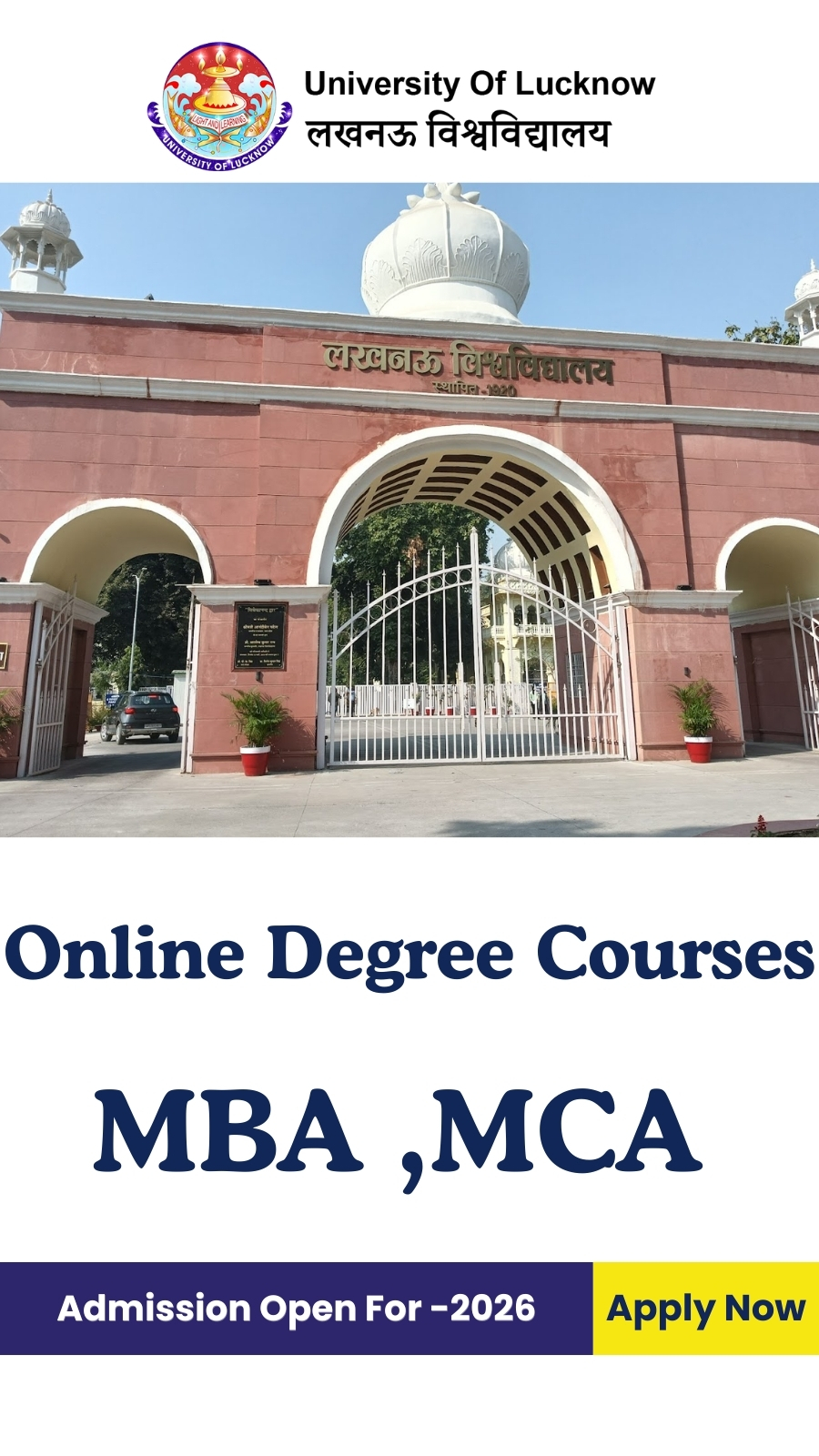 Lucknow University Online Facebook ad