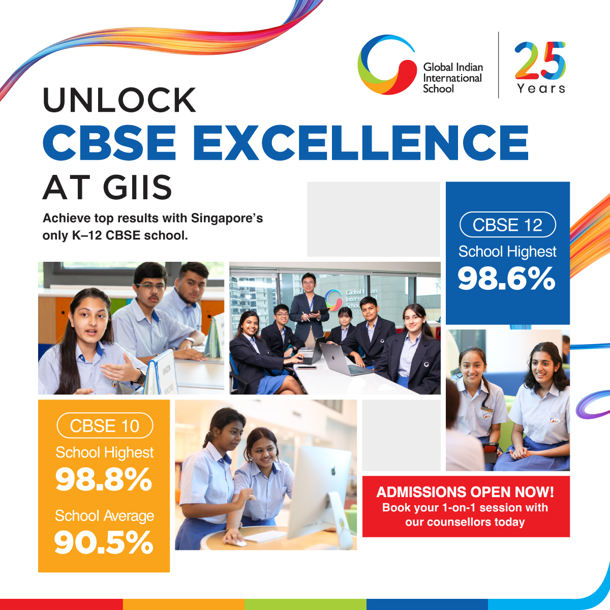 Global Indian International School - GIIS SMART Campus - Punggol, Singapore Facebook ad: CBSE curriculum at GIIS