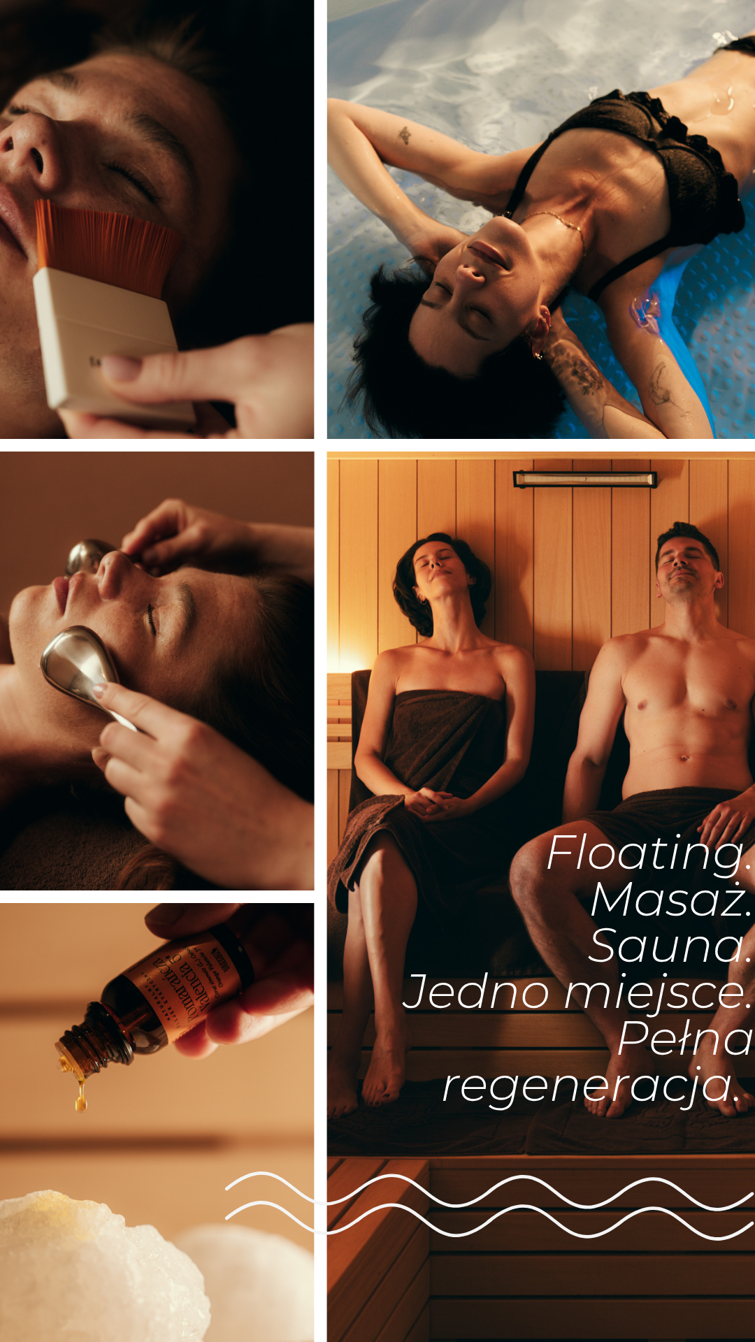 FIVE SENSES float • spa Facebook ad from Jul 29, 2026