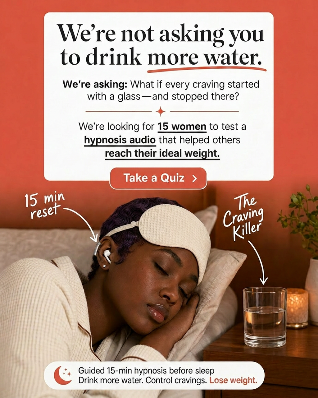 Kure for Hypnotherapy Facebook ad