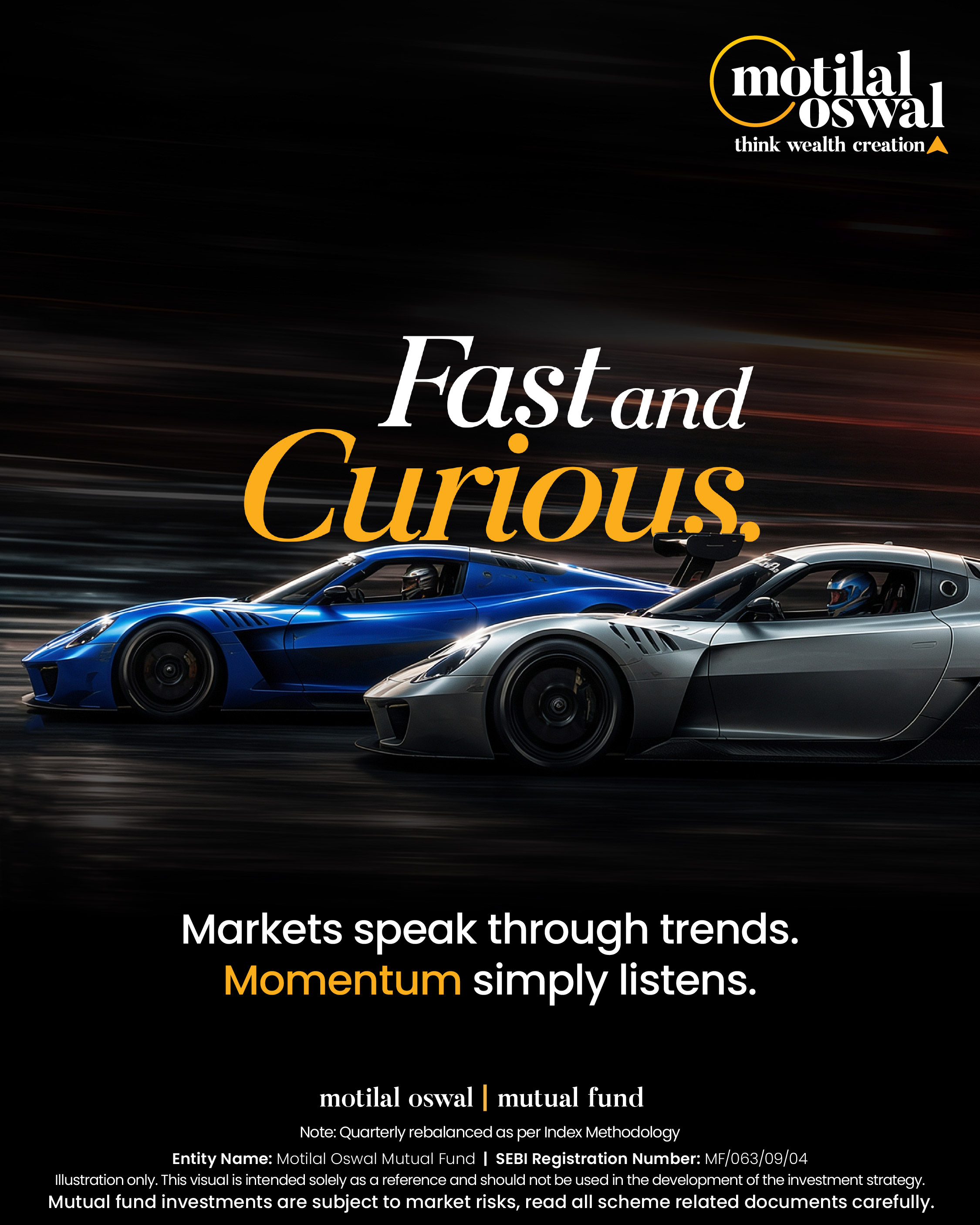 Motilal Oswal Asset Management Company Ltd. Facebook ad: The market doesn't reward speed alone-it rewards direction.