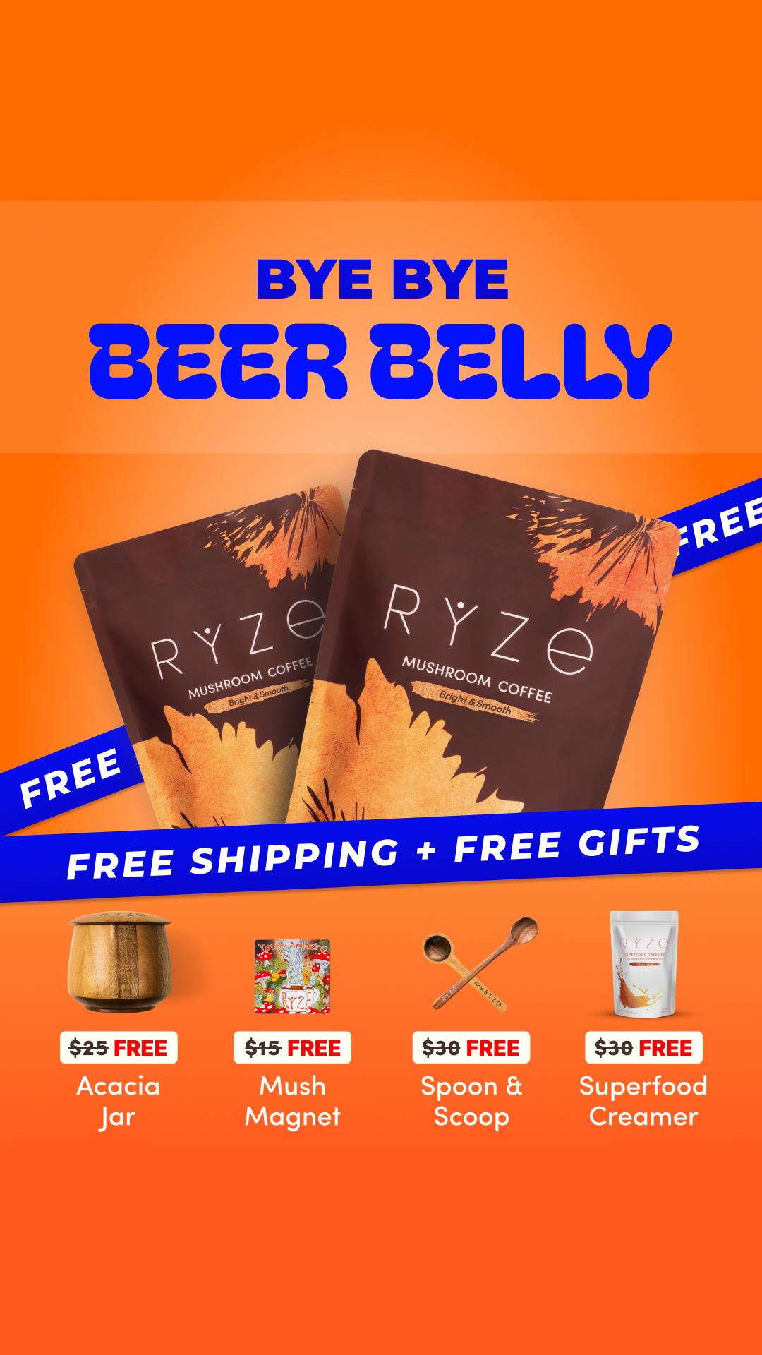 RYZE Superfoods Facebook ad