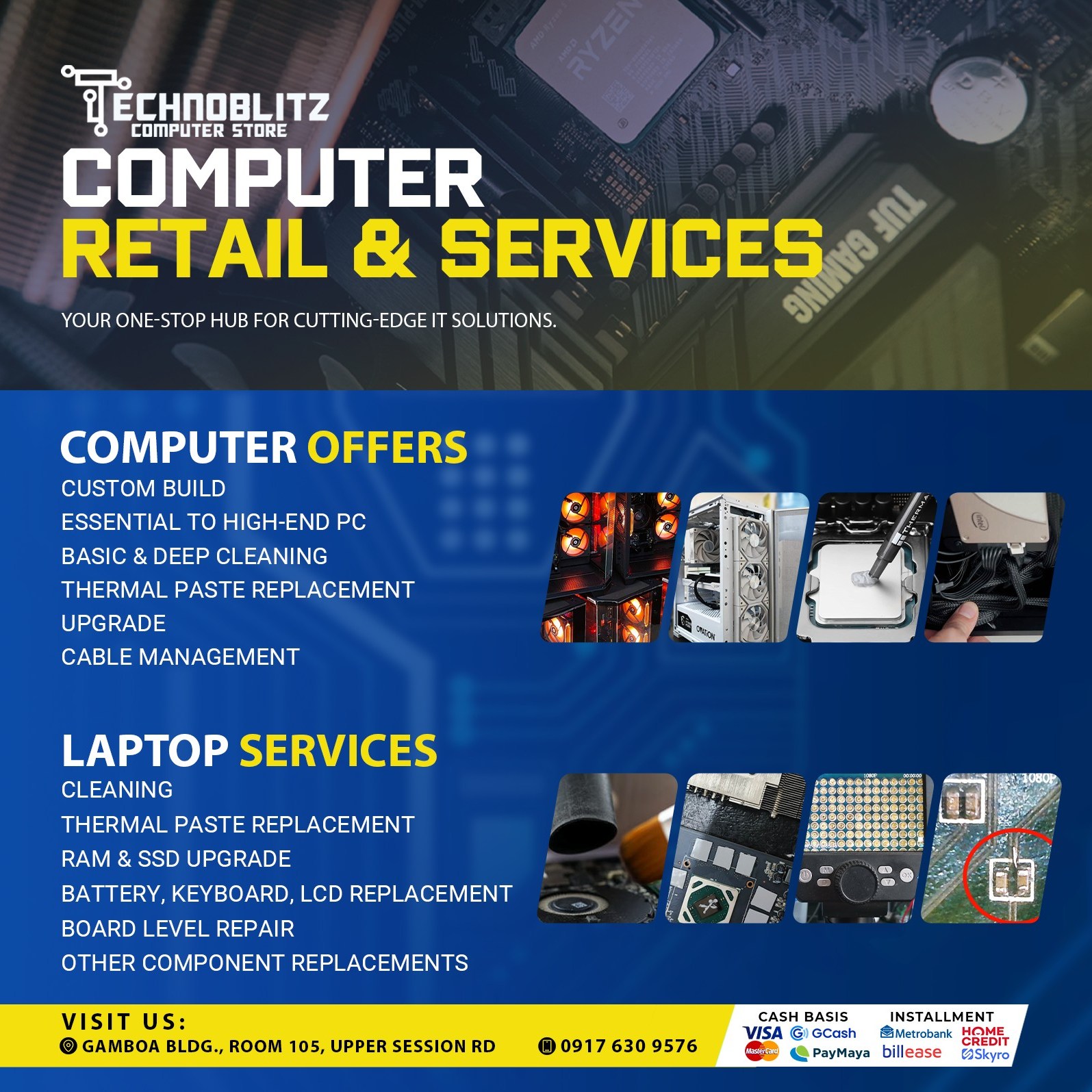 TechnoBlitz Computer Store- Baguio City Facebook ad