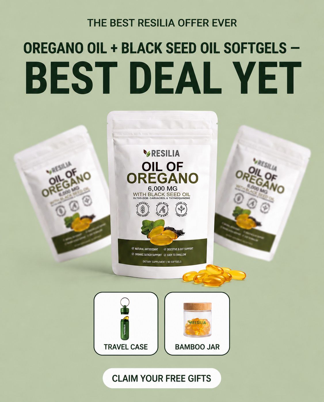 Belly Better Daily Facebook ad: 50% Off + 30-Day Guarantee