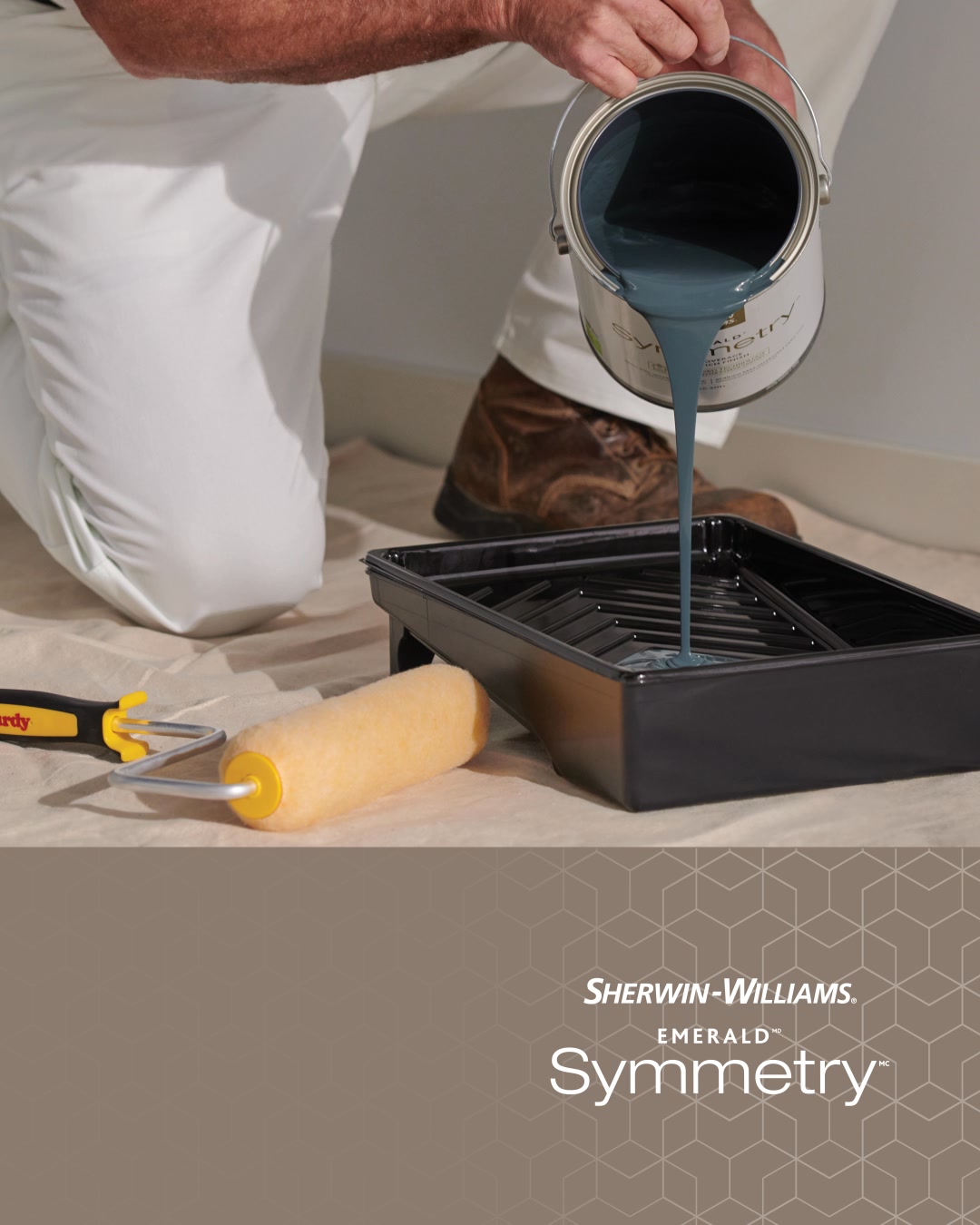 Sherwin-Williams Paint Pros Facebook ad: Choose Emerald Symmetry paint today