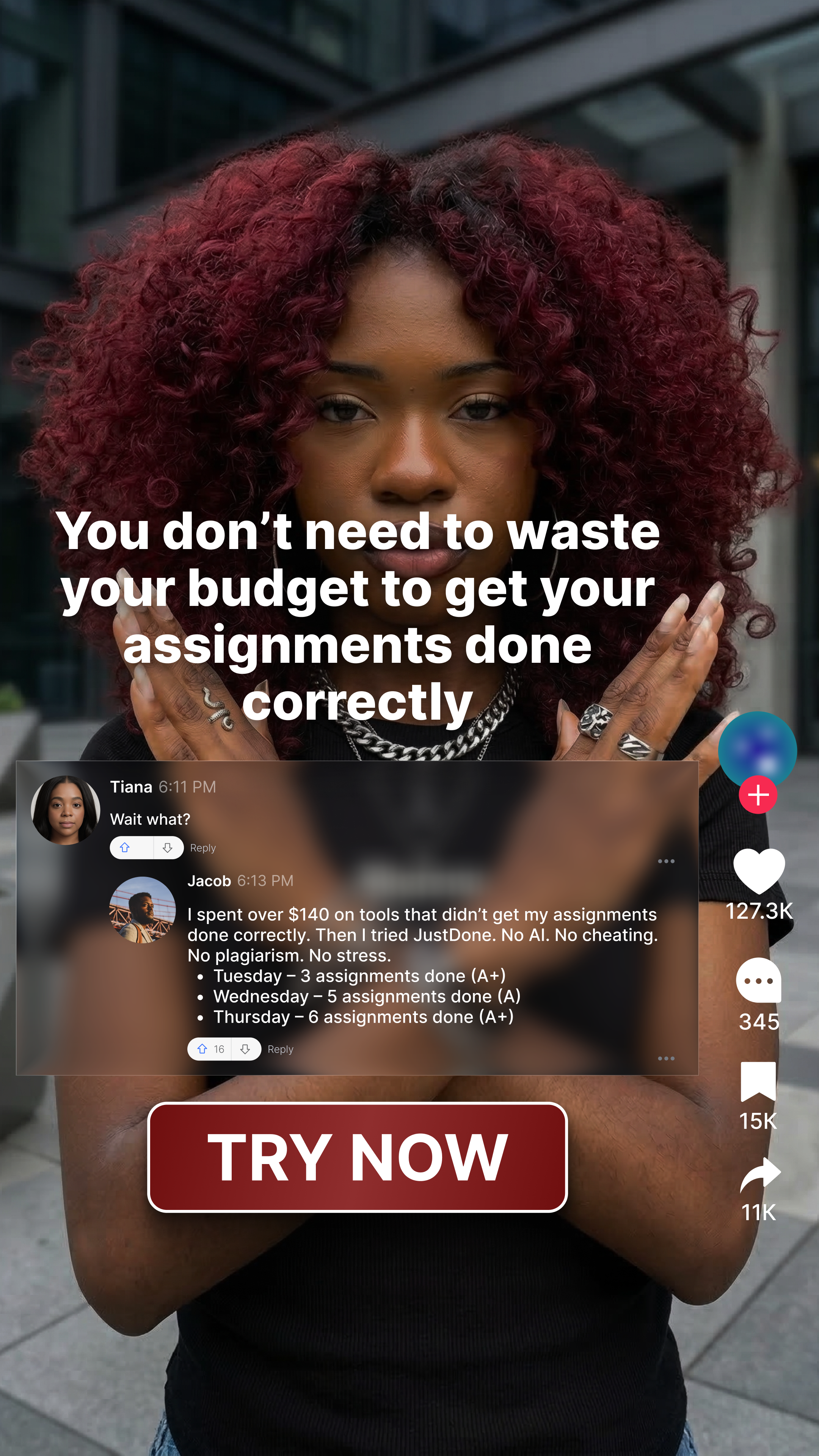 JustDone Facebook ad