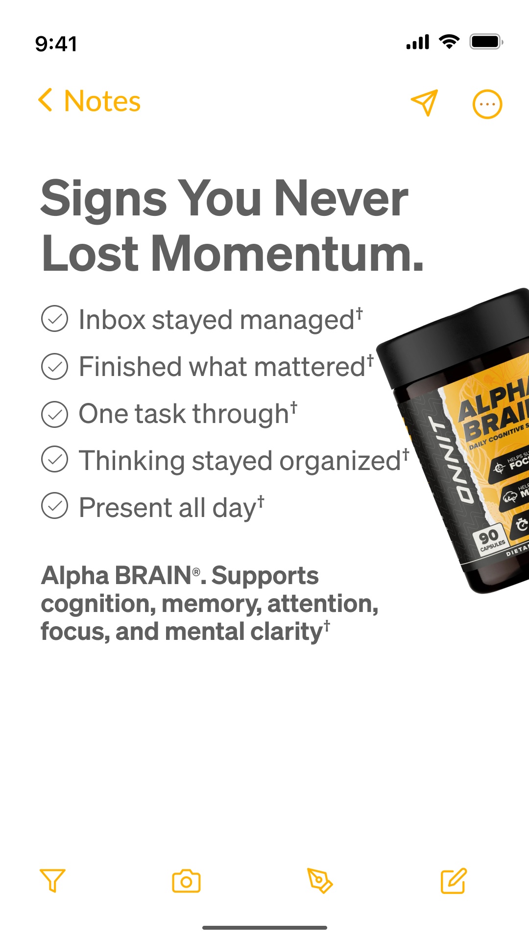 Onnit Facebook ad