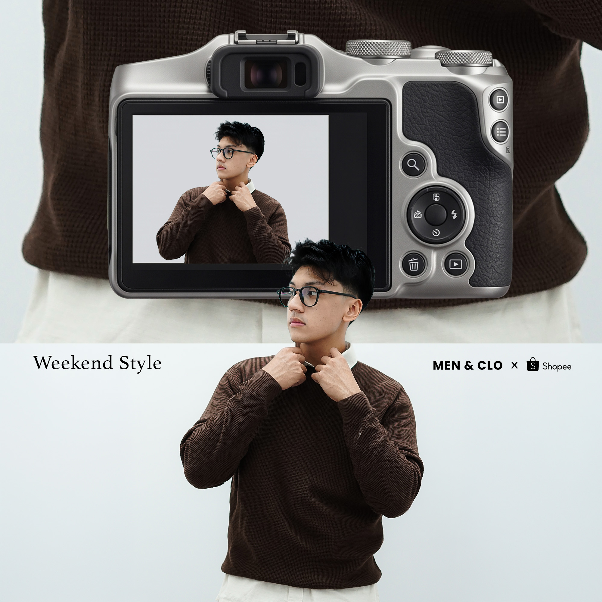 MEN & CLO Facebook ad: Sweater Knit Nyaman, Hangat & Stylish!