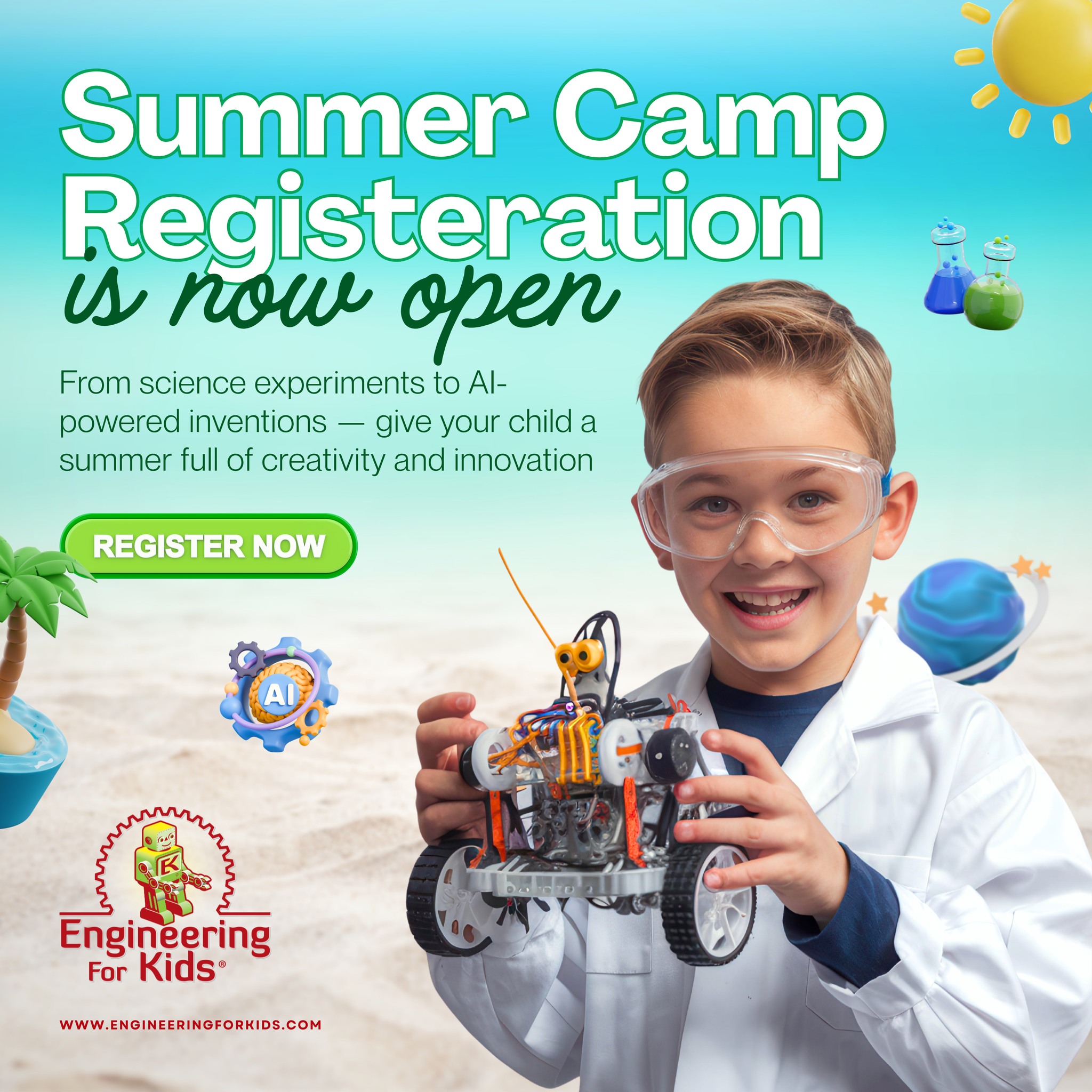 Engineering For Kids - Egypt Facebook ad