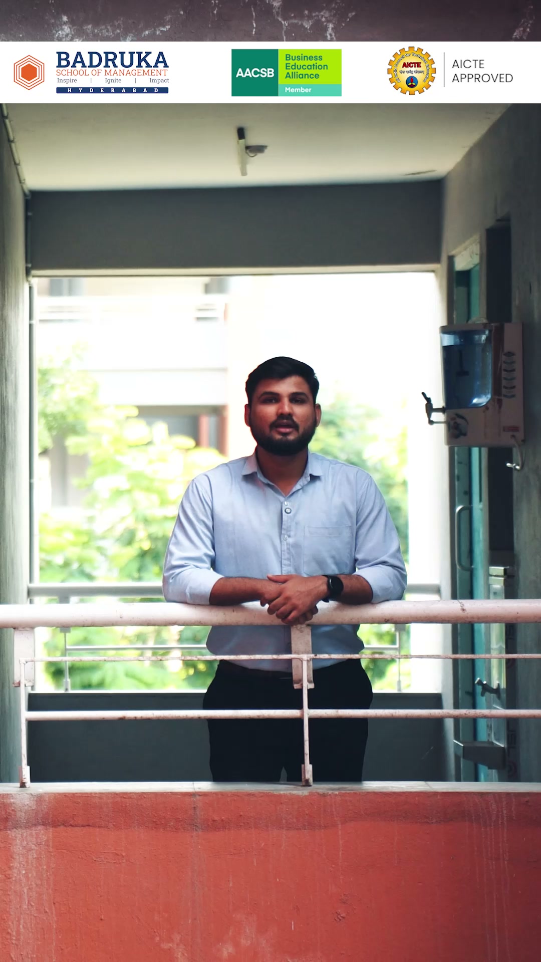 Badruka School of Management Hyderabad Facebook ad: Learning extends beyond the classroom.