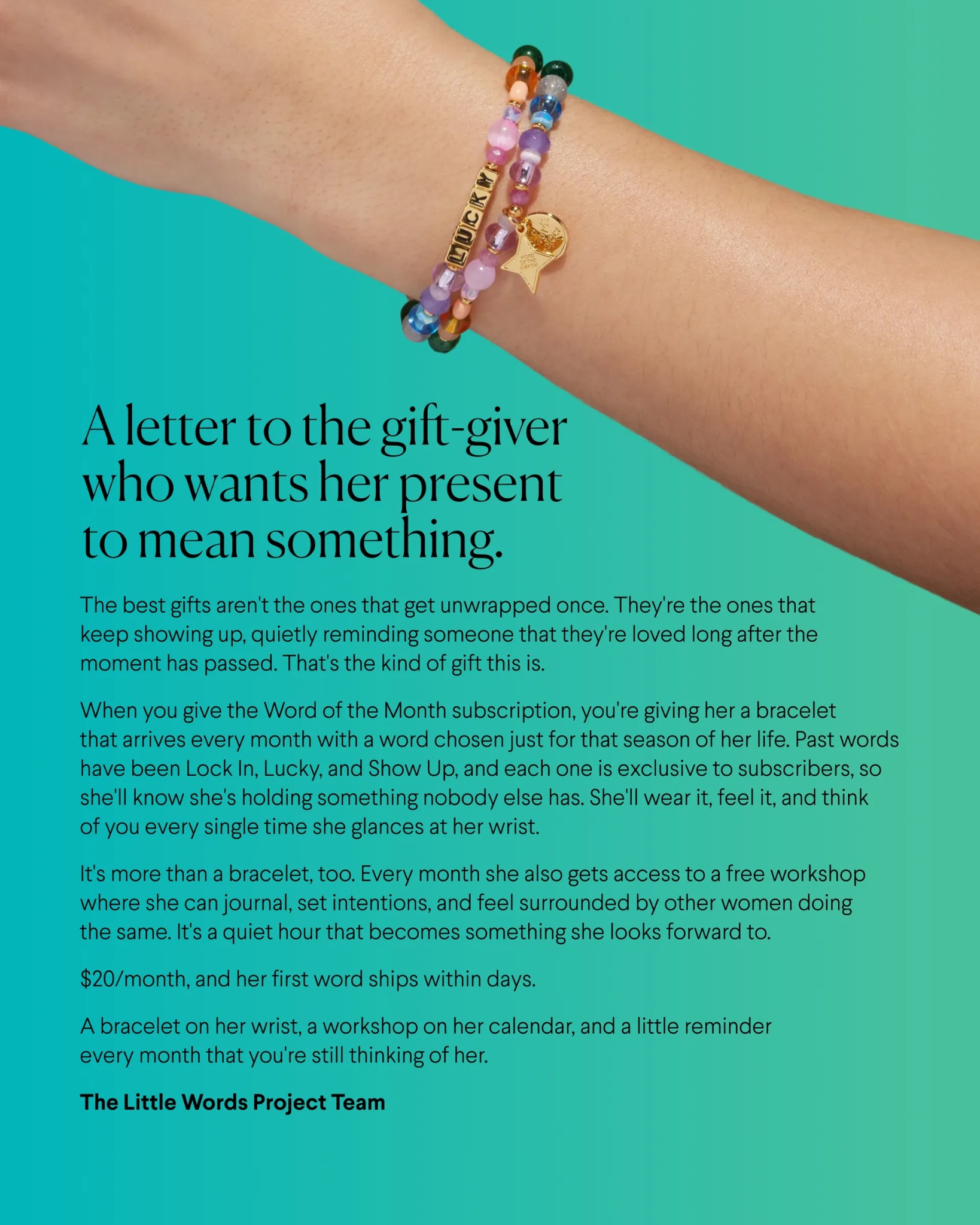 Little Words Project Facebook ad