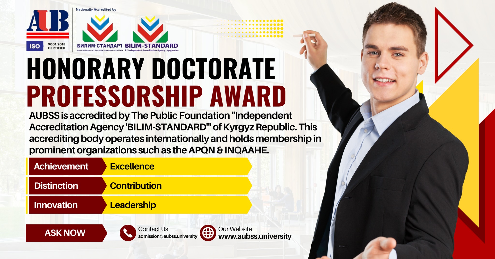 American University of Business and Social Sciences Facebook ad: Affordable Customized & Distance Learning Degree | AUBSS