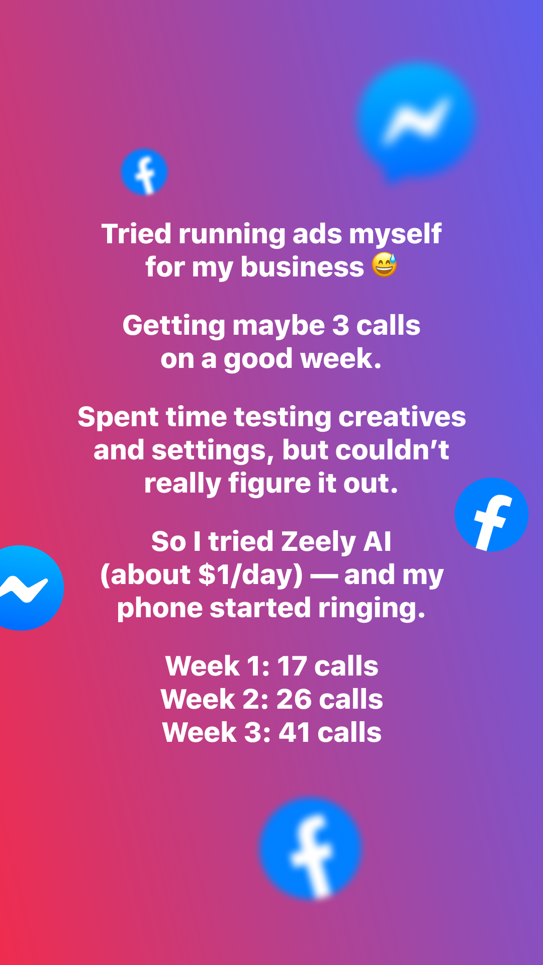 Zeely Facebook ad