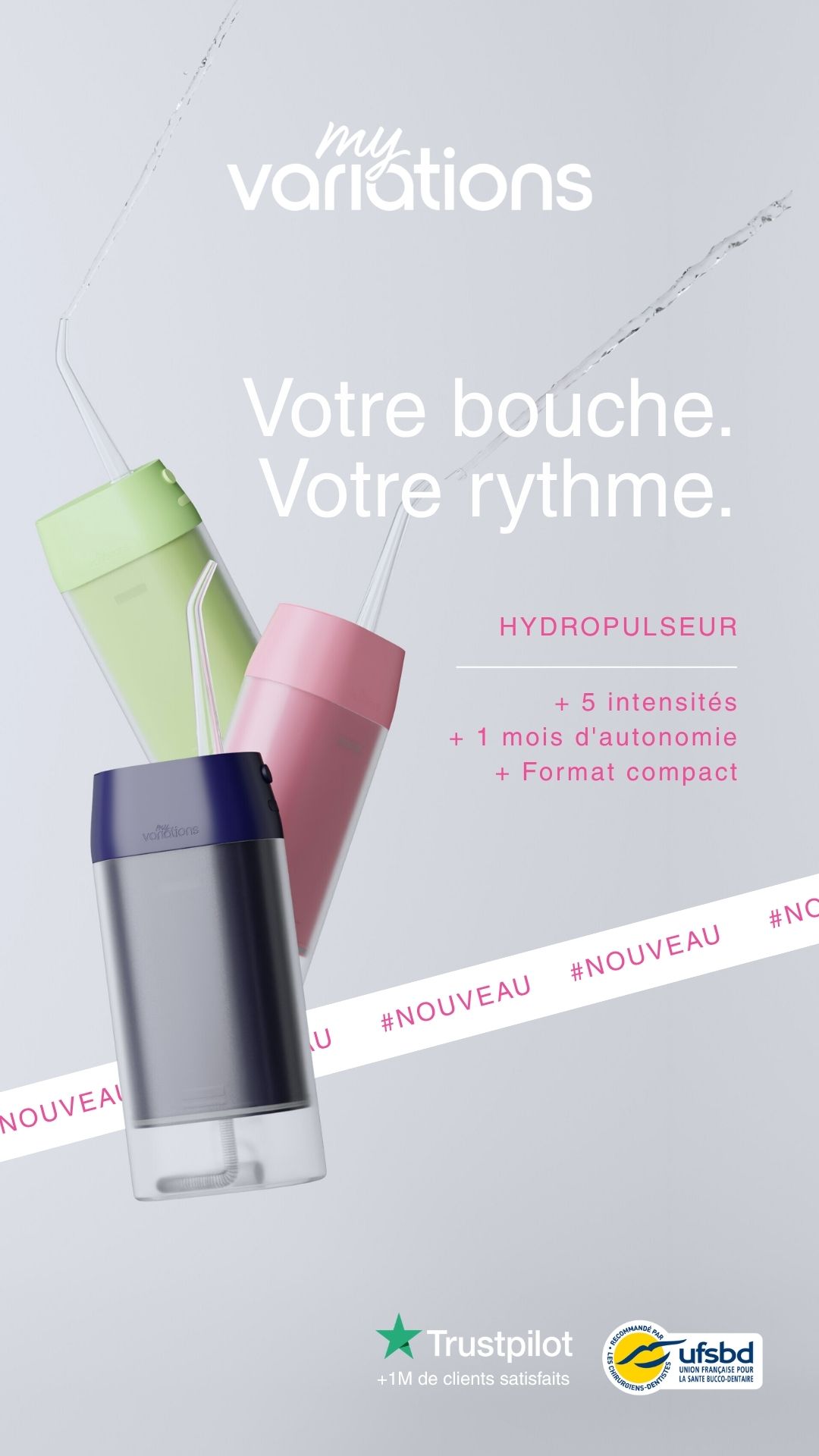 My Variations Facebook ad: L'hydropulseur MyVariations.