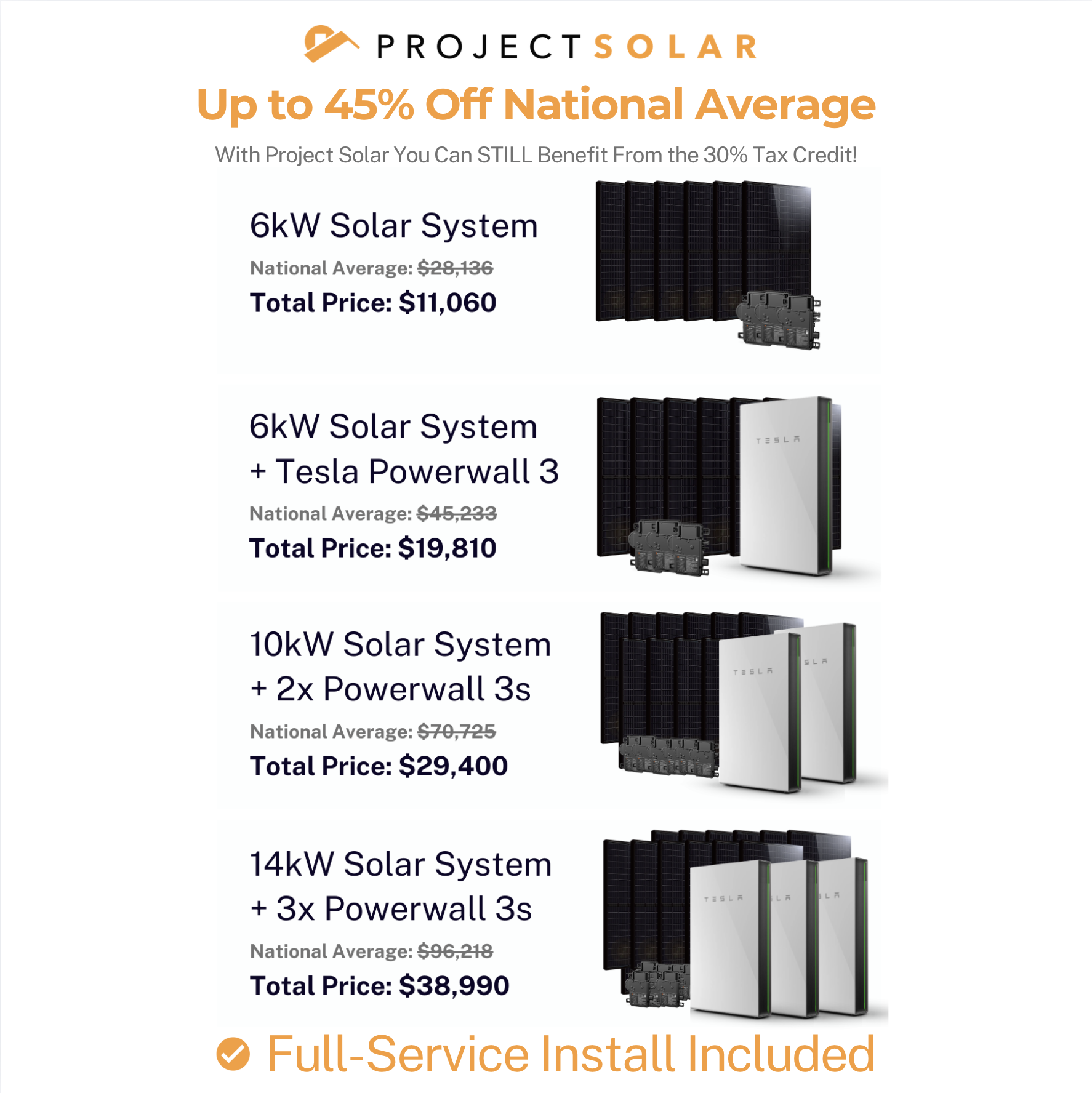 Project Solar Facebook ad