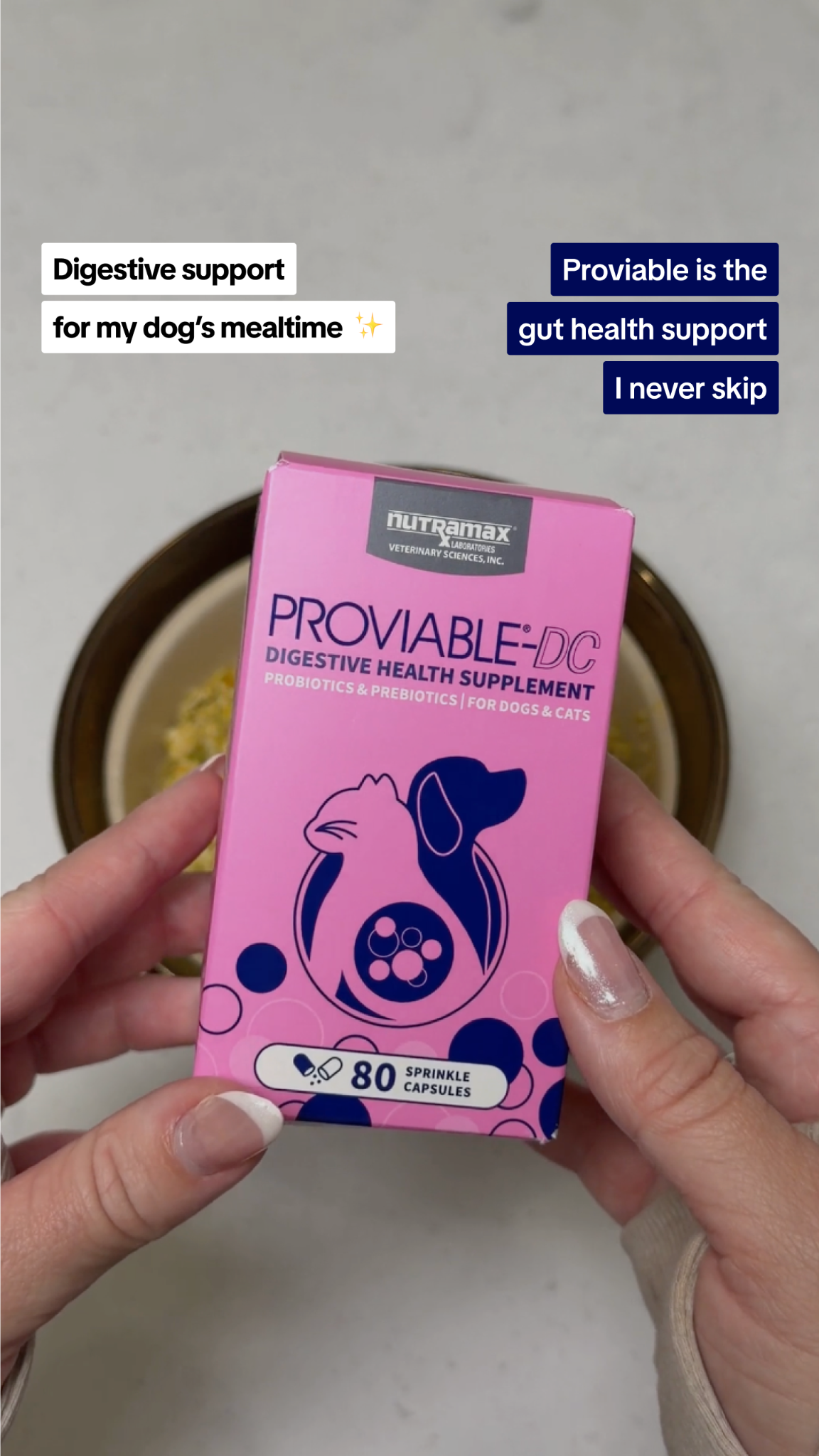 Nutramax Laboratories Facebook ad: Gut health support for your pet