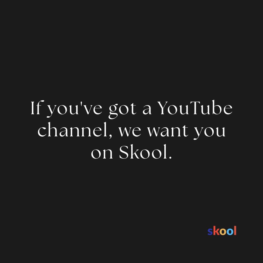 Skool Facebook ad