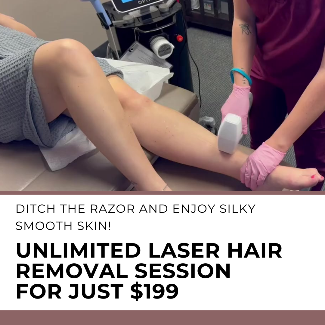 Desert Bloom Healthcare Facebook ad: Dare to Be Bare