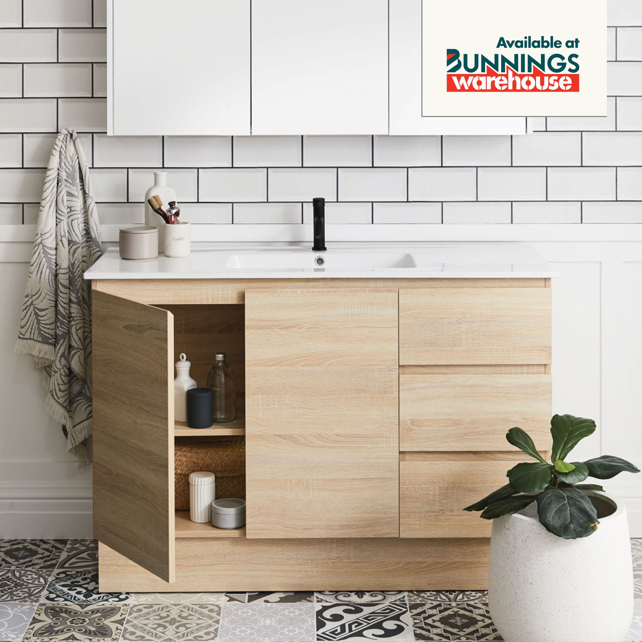 CIBO Bathroomware Facebook ad: Shop our best-selling Tonic Bathroom Vanity range
