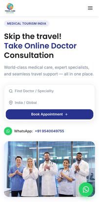 Travel Cure Medical Tourism & Hospital Service Facebook ad from Apr 28, 2026