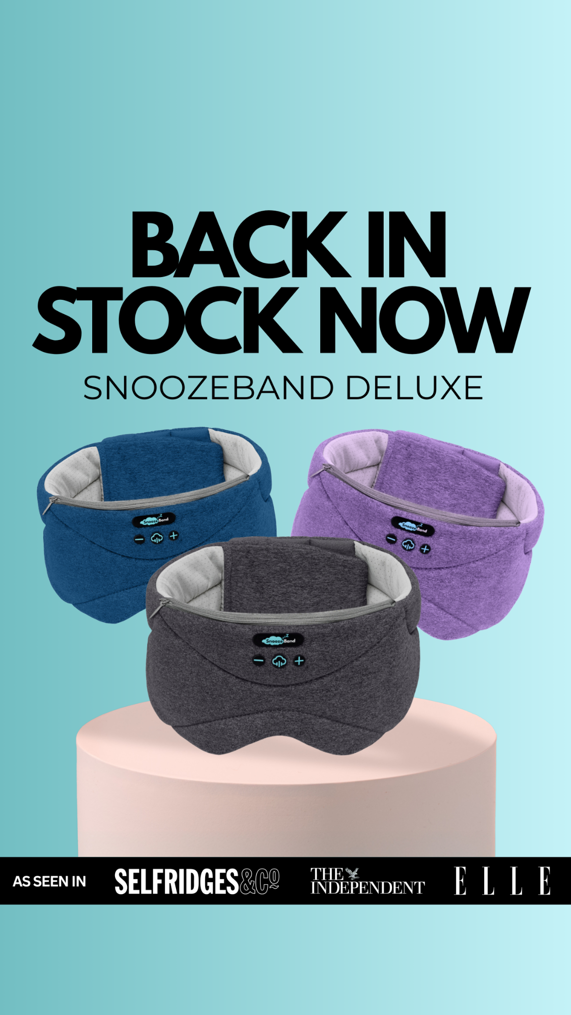 SnoozeBand Facebook ad