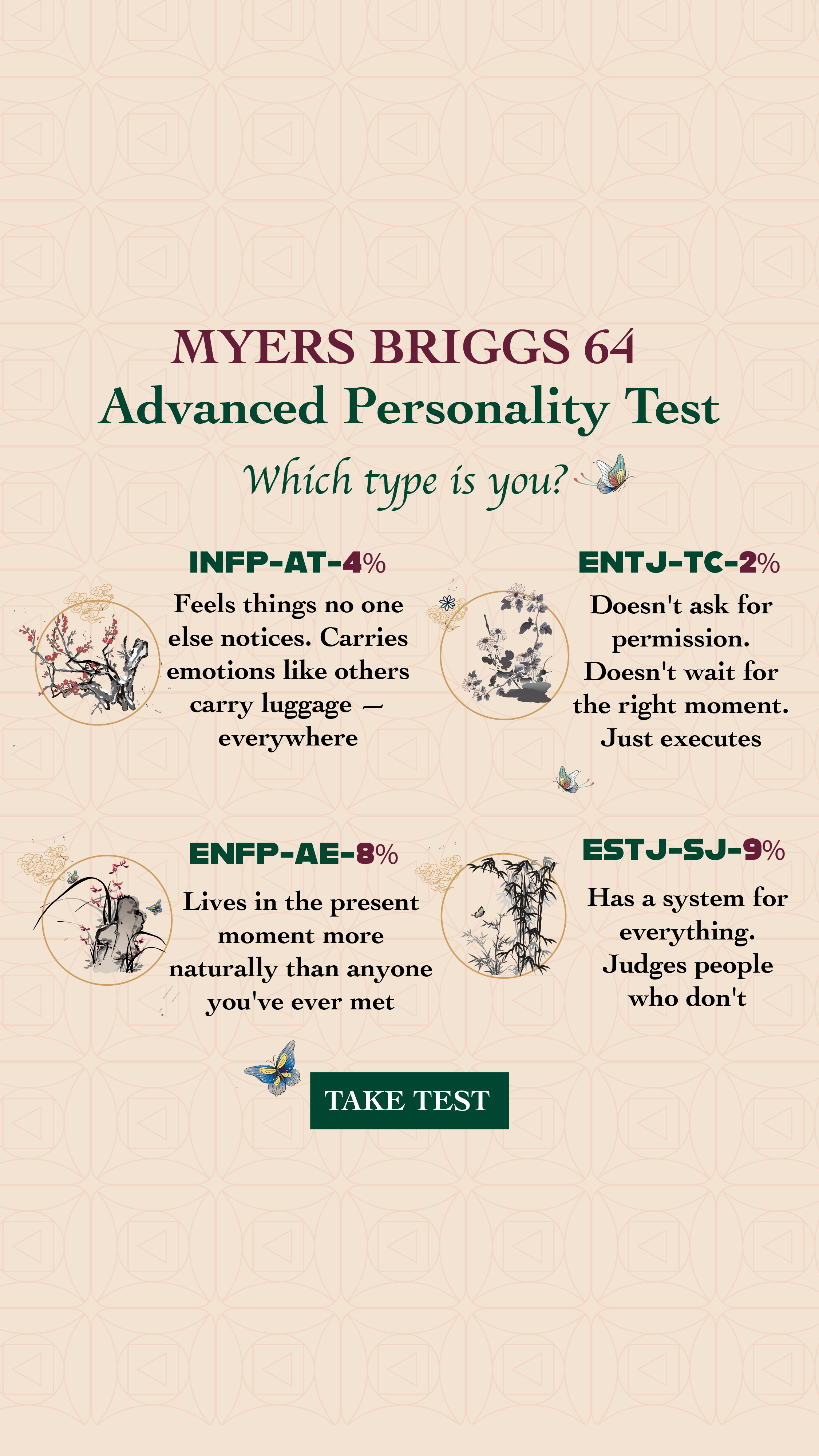 Personality Type Facebook ad
