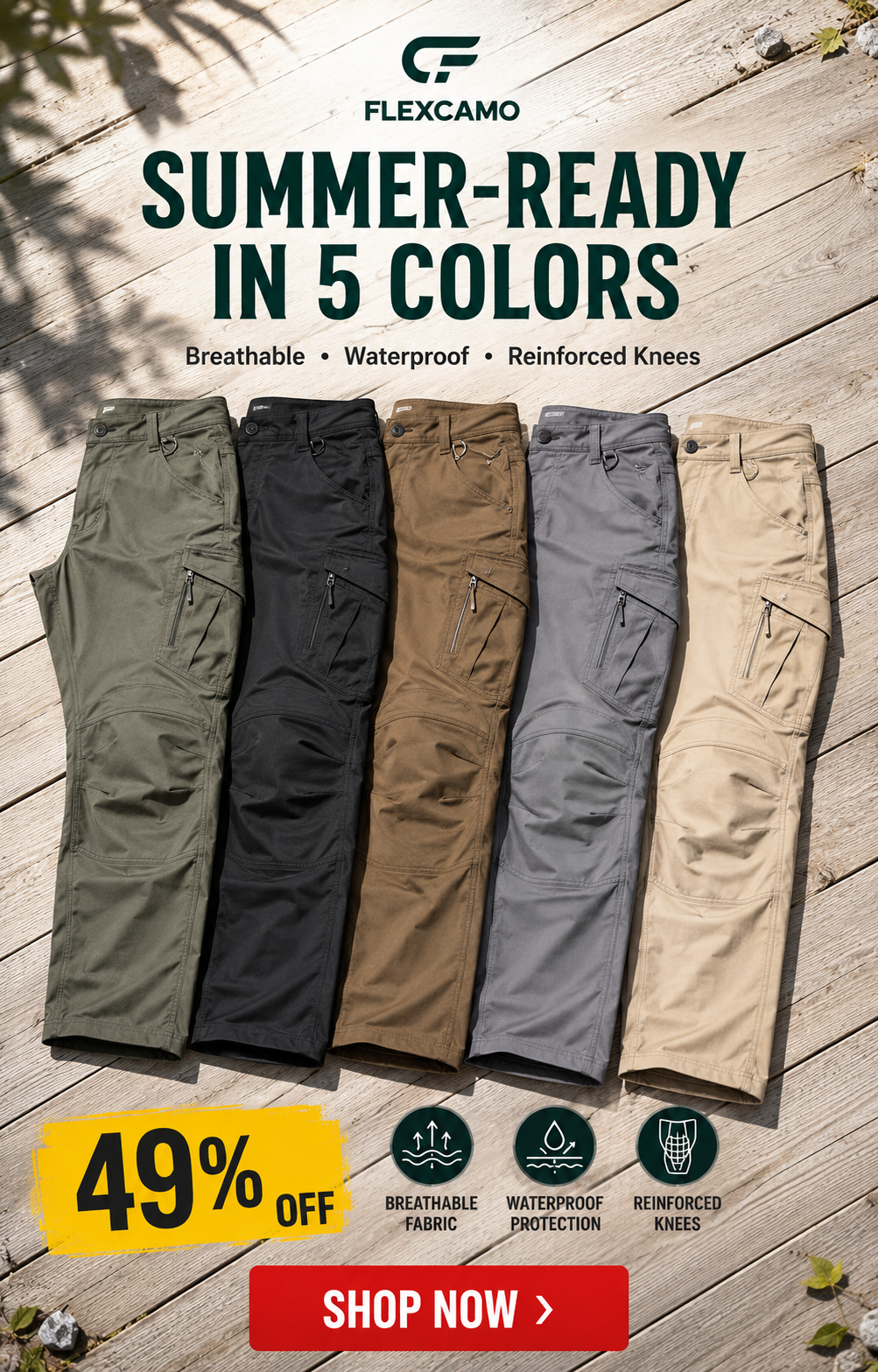 TexWix Facebook ad: LAST DAY 70% OFF Tactical Waterproof Pants