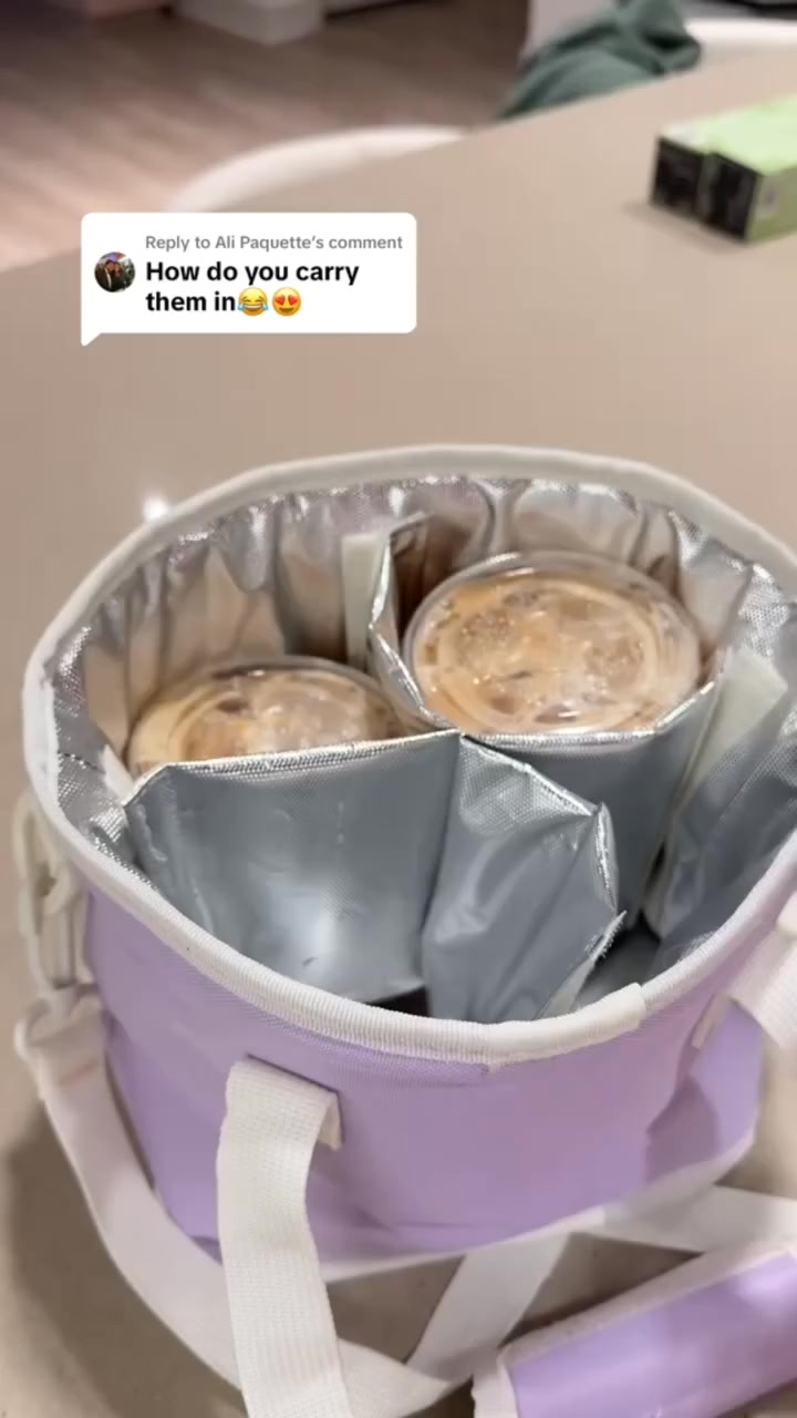 Daisy-diary Facebook ad: Family Size 4-Compartment Drink Carrier Bag for Coffee…