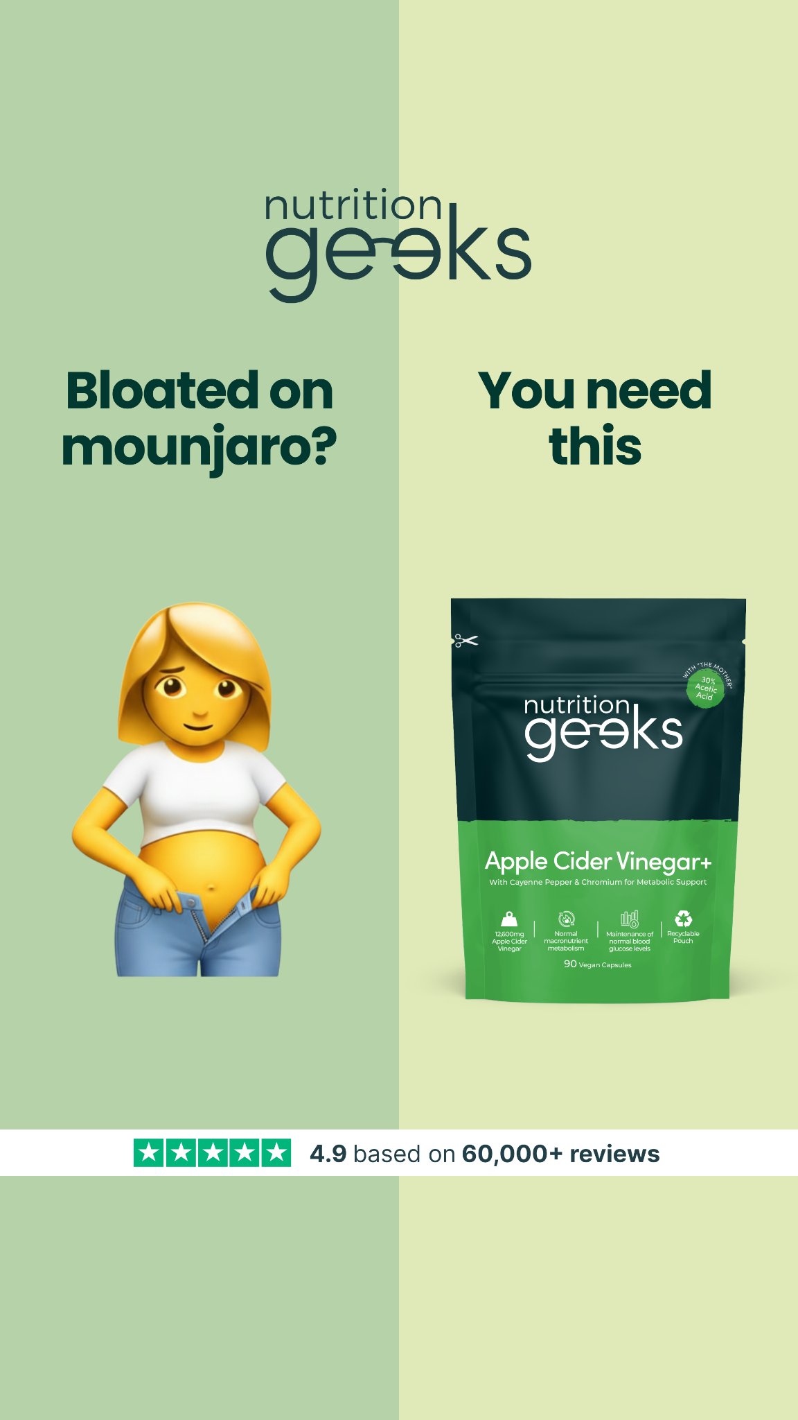 Nutrition Geeks Facebook ad