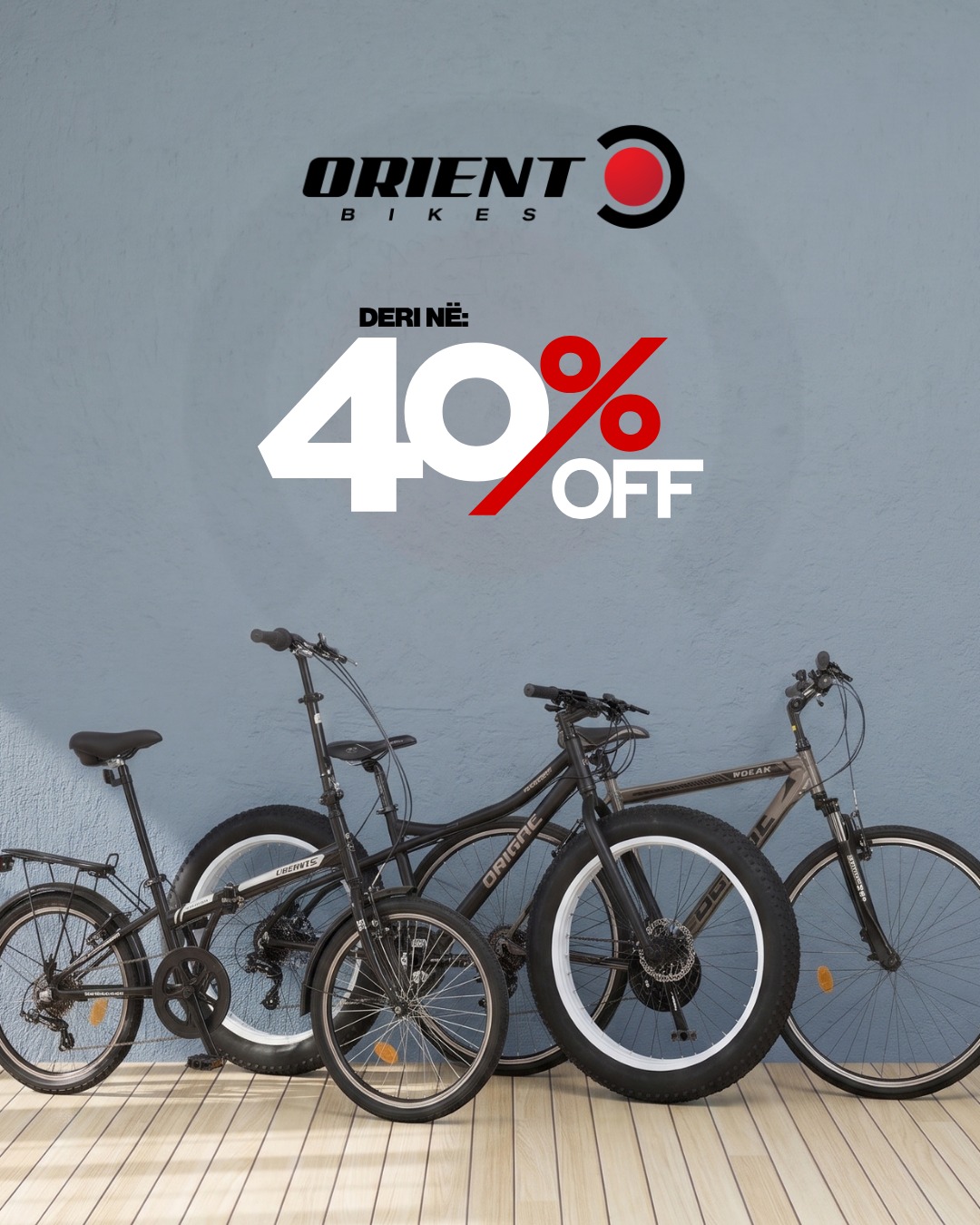 BIKE PLUS Facebook ad: Orient Bikes, deri në 40% zbritje!