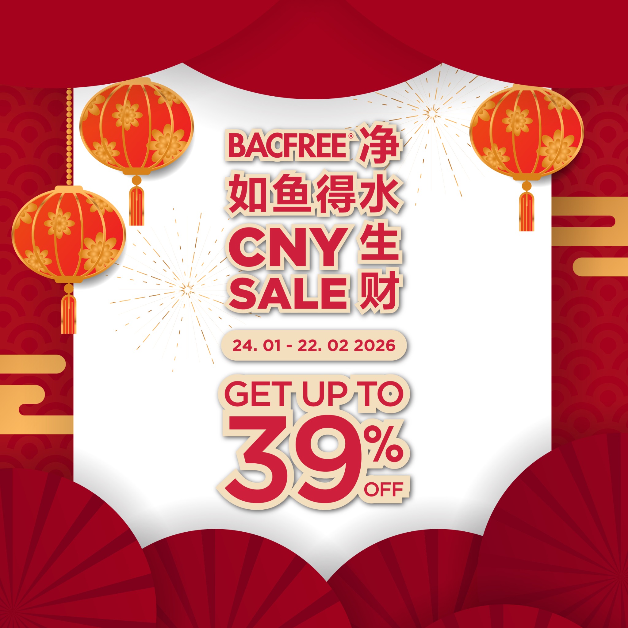 Bacfree Malaysia Facebook ad: CNY isn’t just about new outfits.