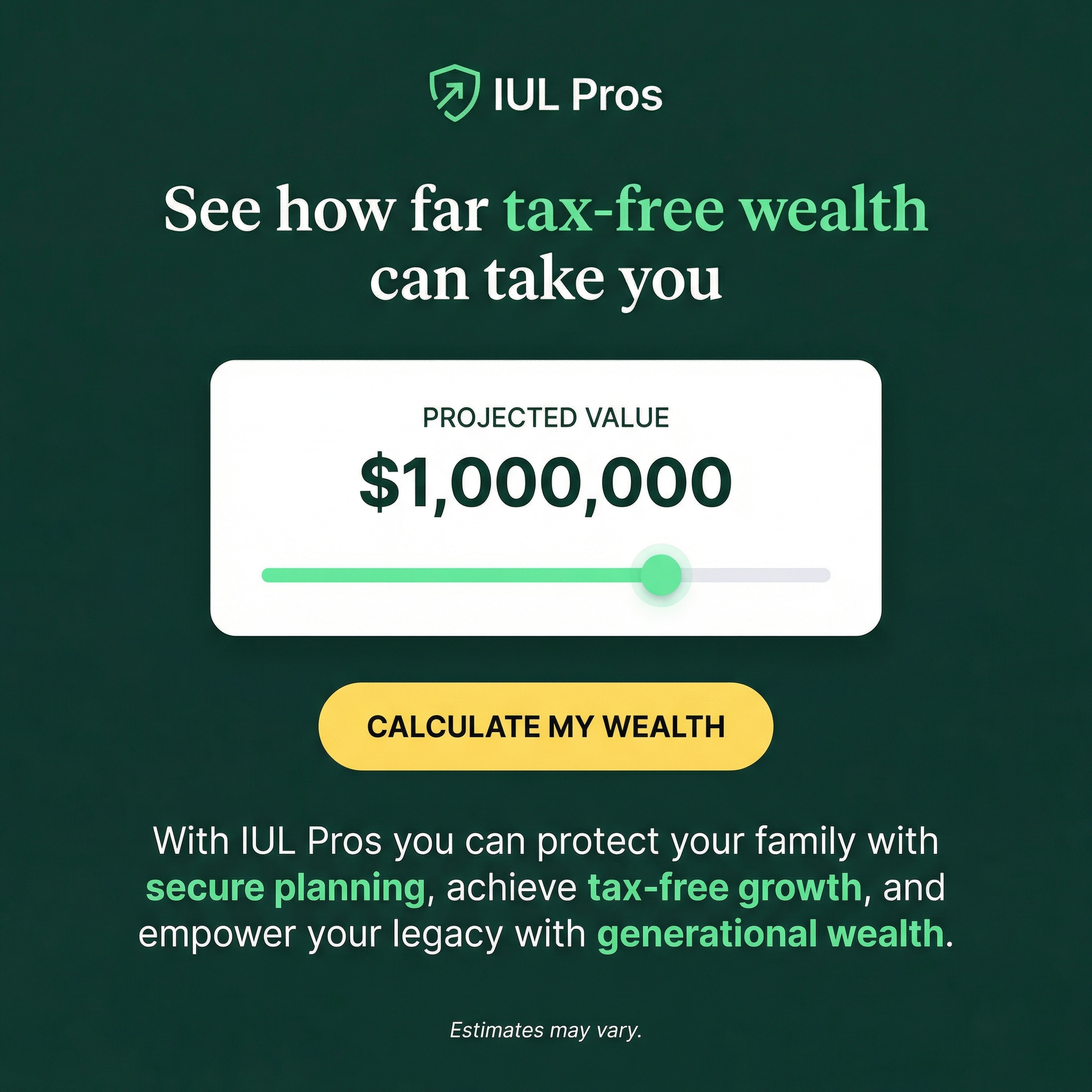 IUL Marketplace Facebook ad from Apr 3, 2026