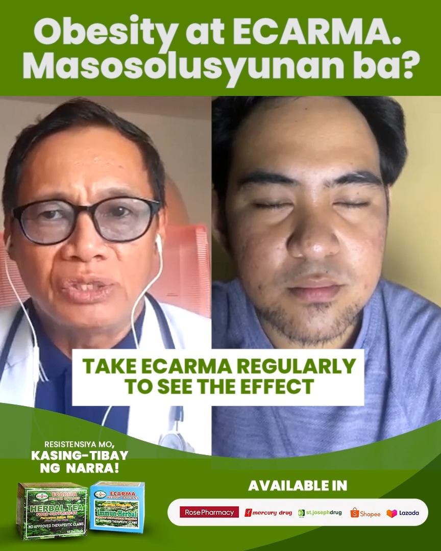Ecarma Health Options Facebook ad: E-TANONG KAY DOK GLENN | Episode 15: Obesity at ECARMA…