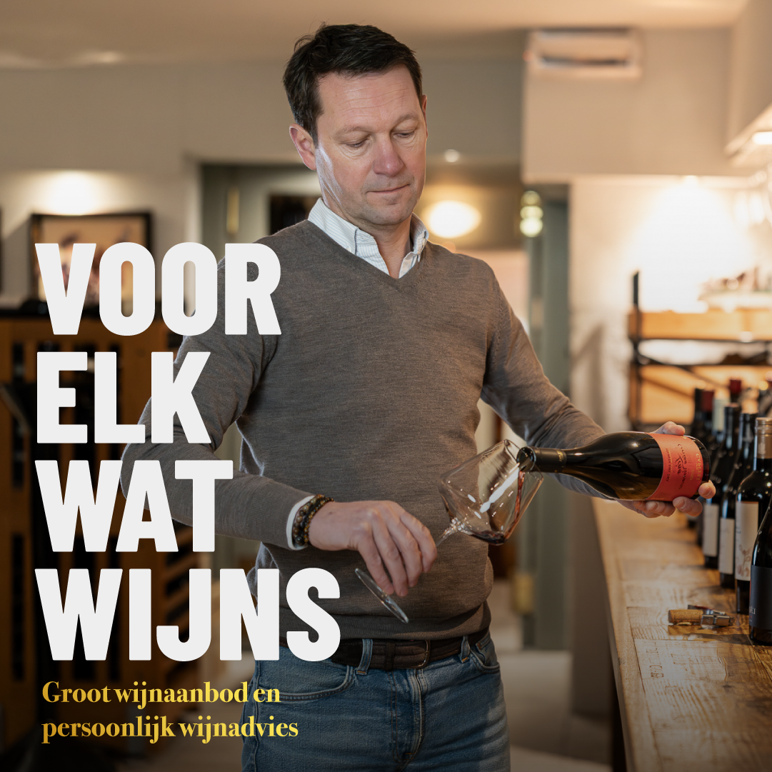 Wijnkoperij Luuc van Boort Facebook ad: 4.9 uit 100+ reviews.