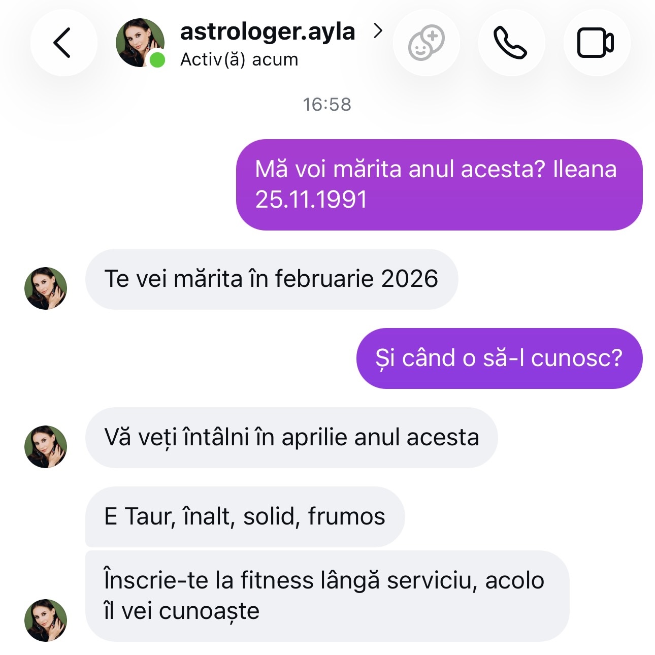 Ayla Astrologer Facebook ad