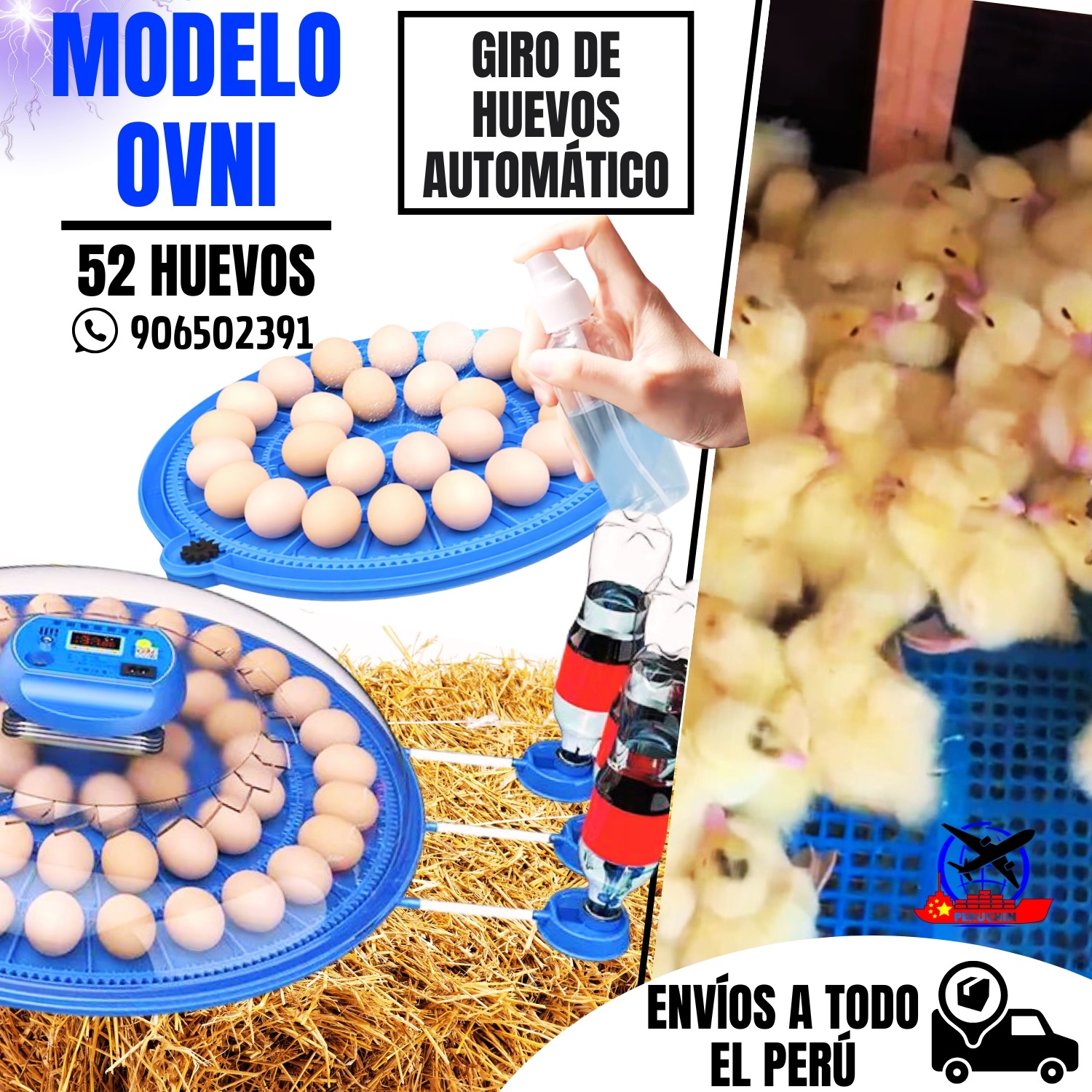 Peruchin Importaciones Facebook ad: INCUBADORAS DE HUEVOS PARA TODO TIPO DE AVES
